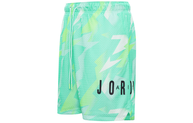 Jordan Air Jordan Jumpman Air Printed Mesh Shorts 'Green' CZ4757-675 outlook