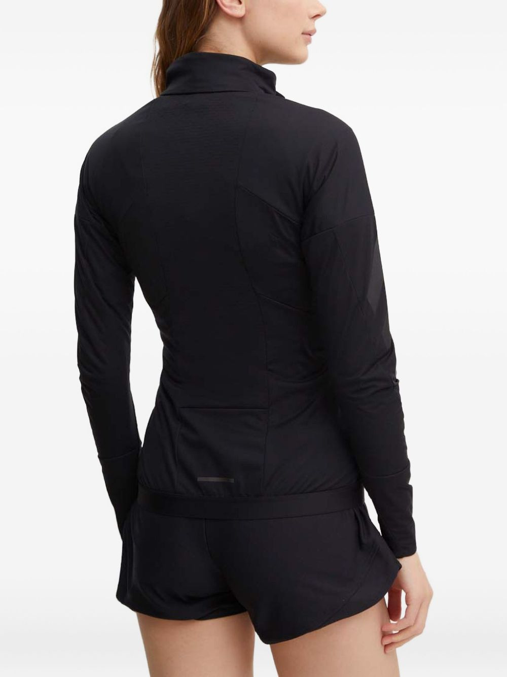 zip-fastening panelled jacket - 3