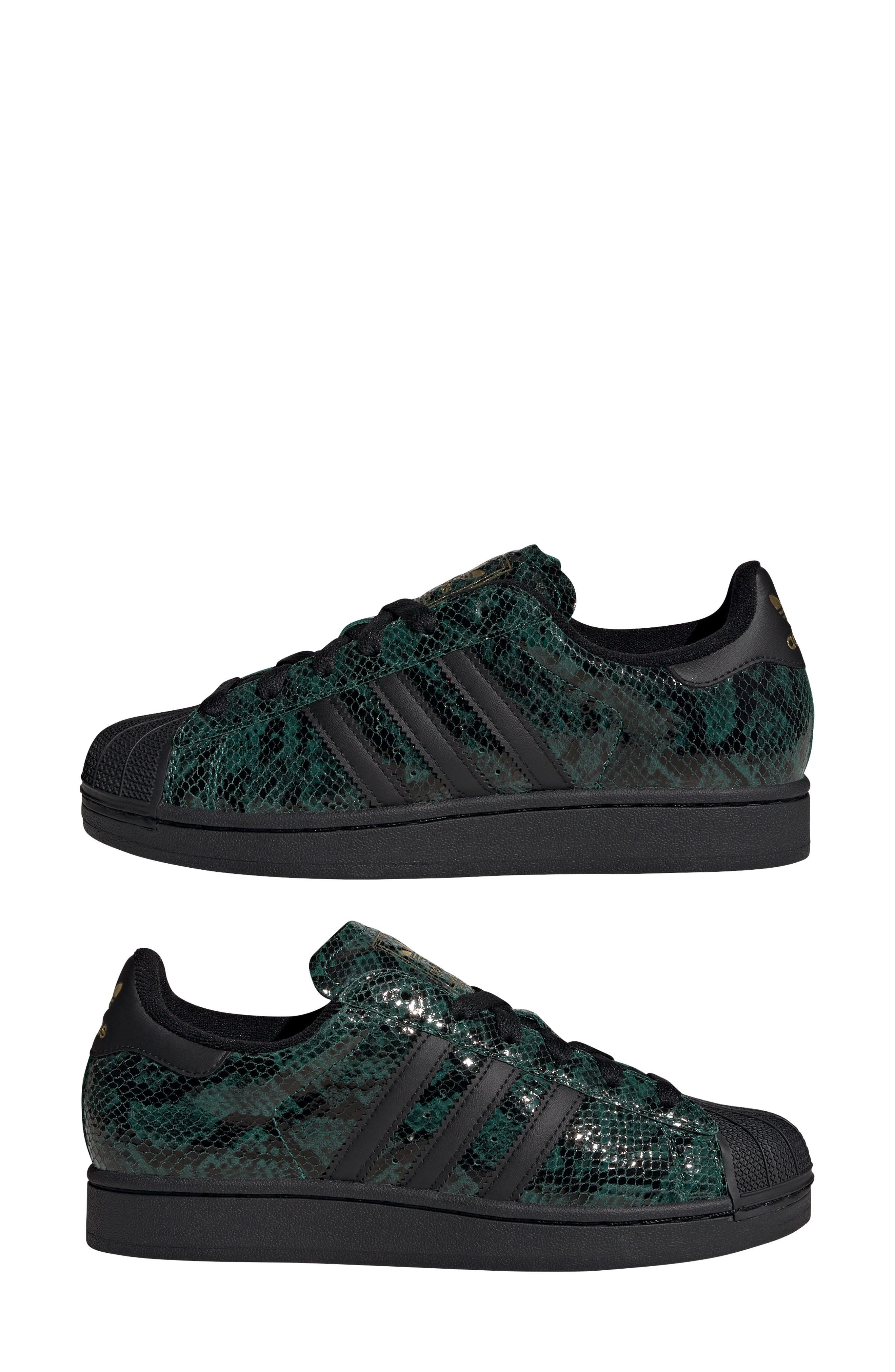 adidas Superstar II Sneaker in Collegiate Green/Black/Gold at Nordstrom - 8