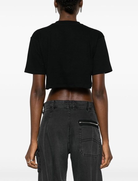 Ribbed cropped T-shirt - 4