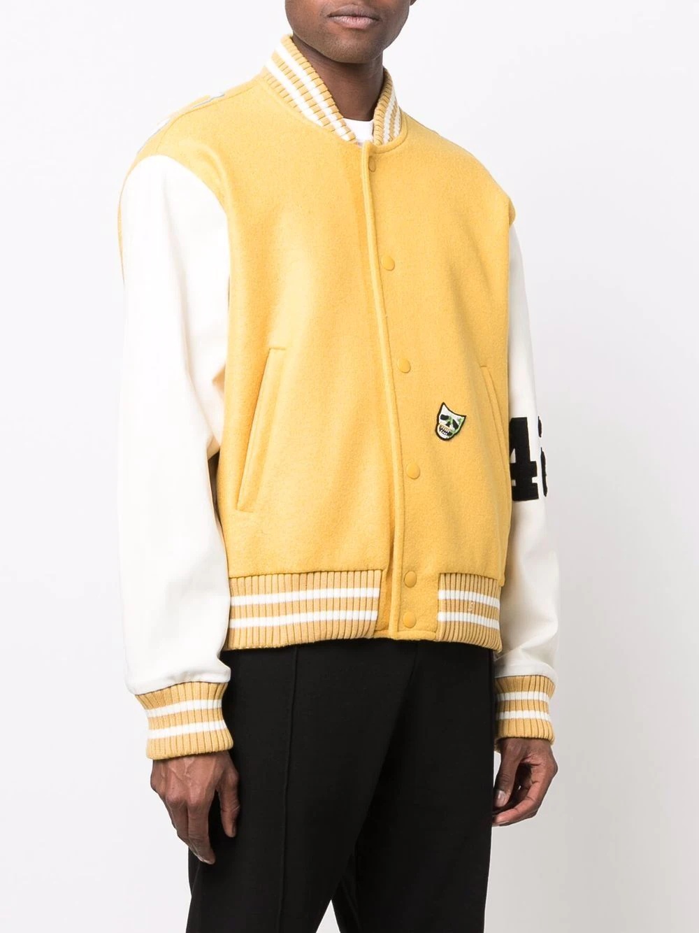 logo-detail bomber jacket - 3