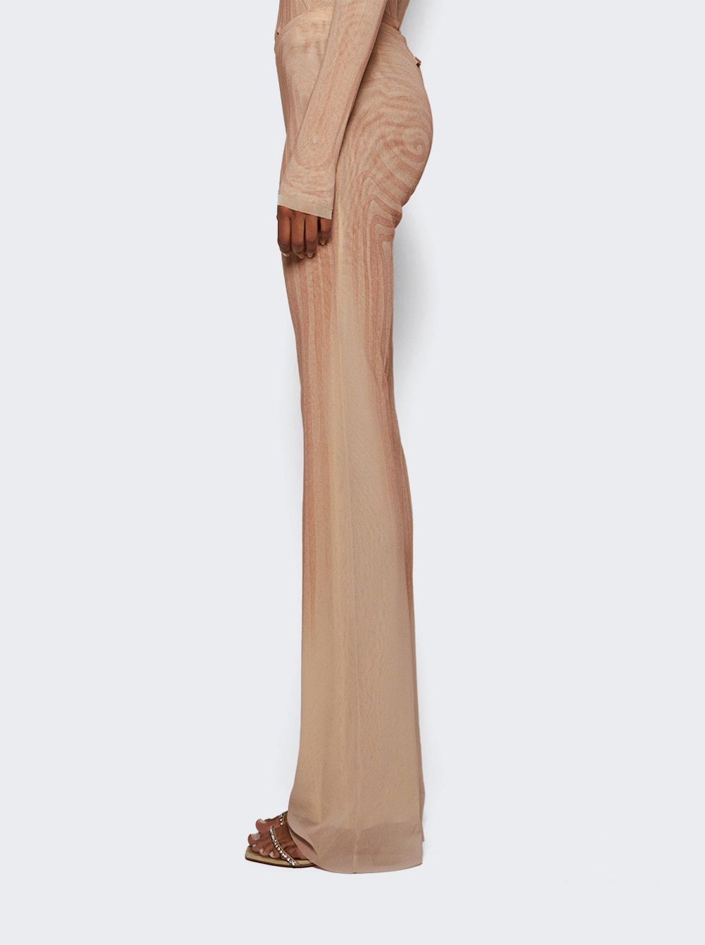 Mesh Spiral Pants Pale Pink - 3