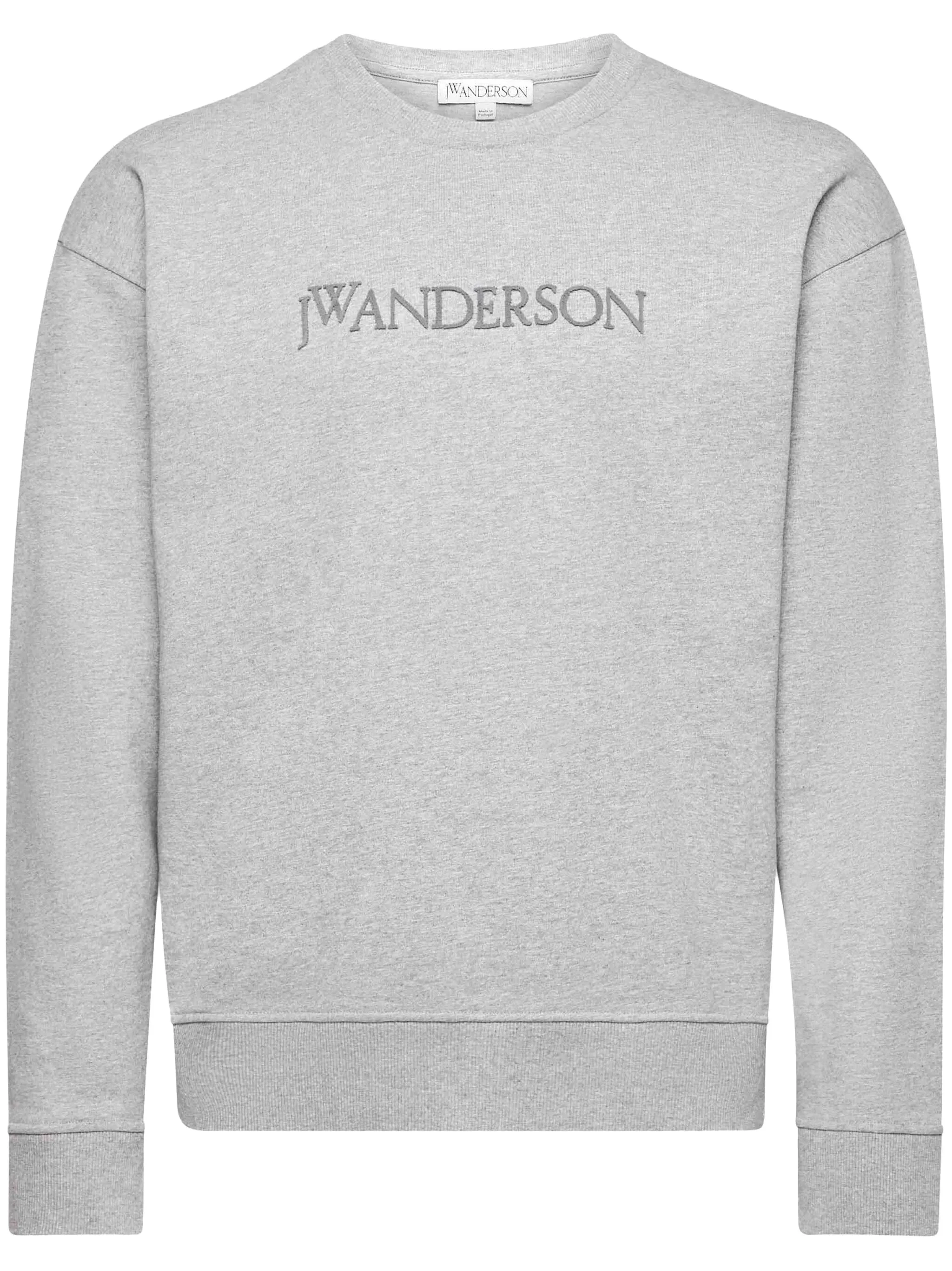 logo-embroidered sweatshirt - 1