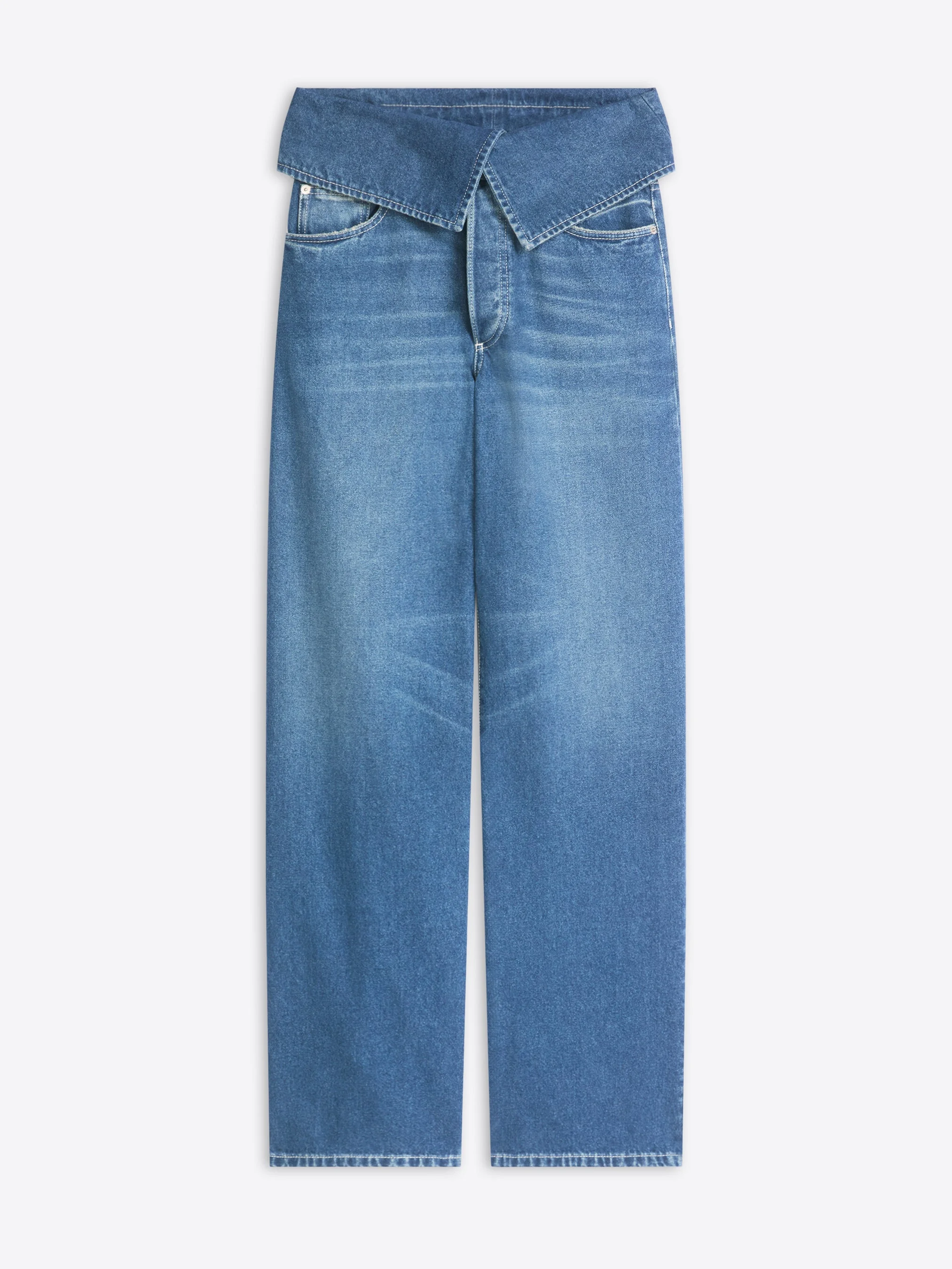 FOLDED DENIM PANTS - 1