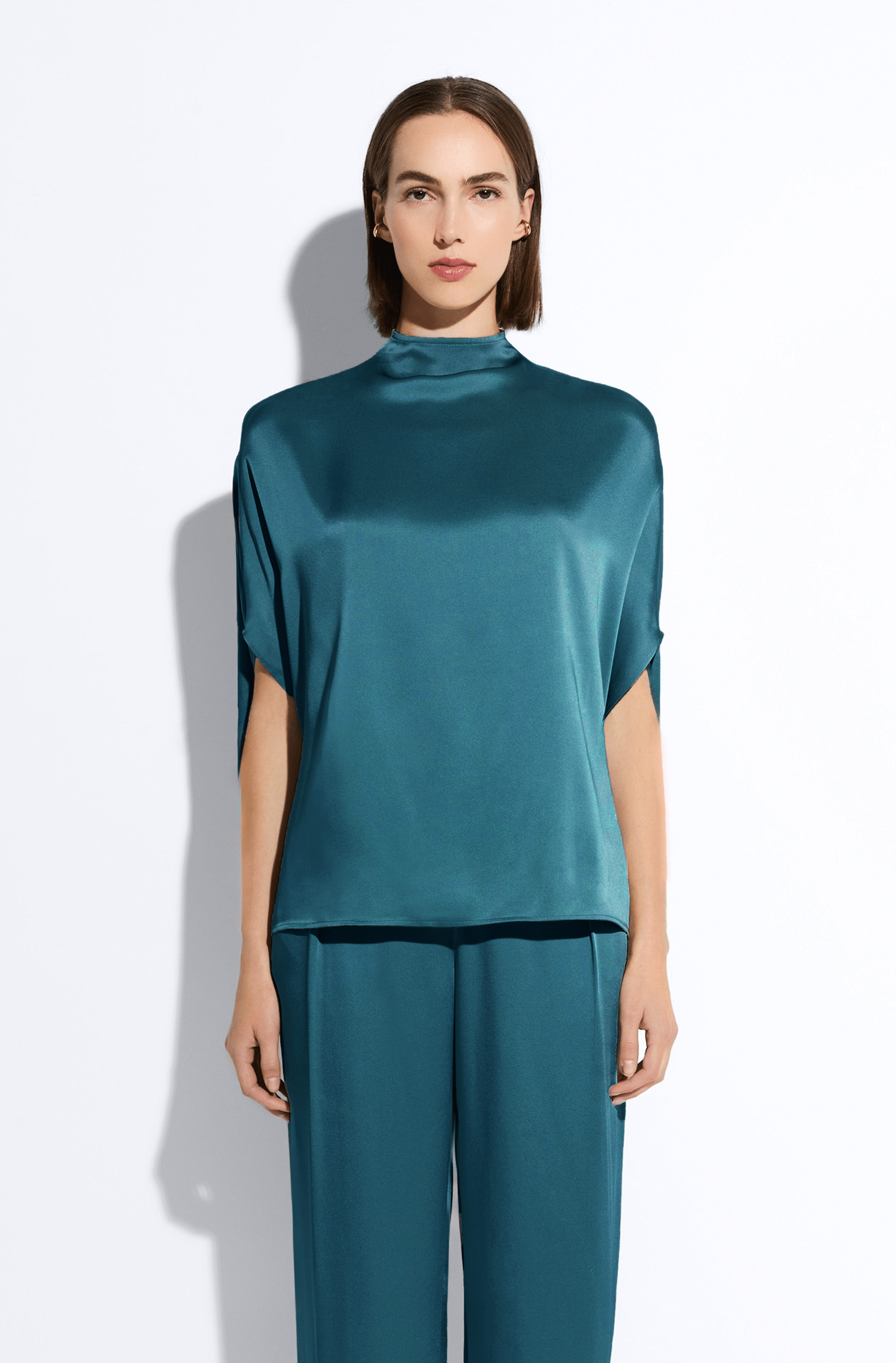Satin Cape Tee - 2