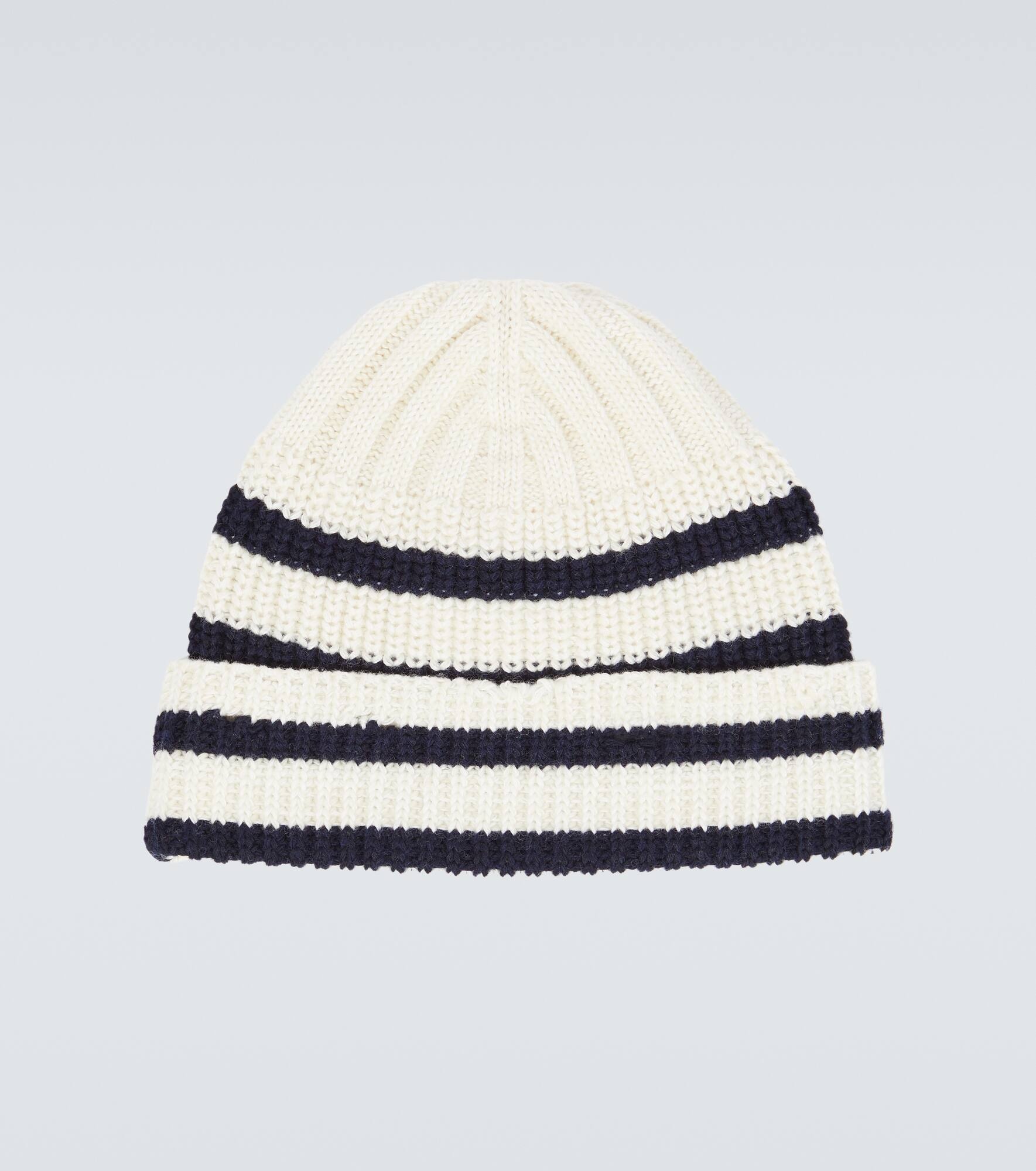 Striped virgin wool beanie - 4