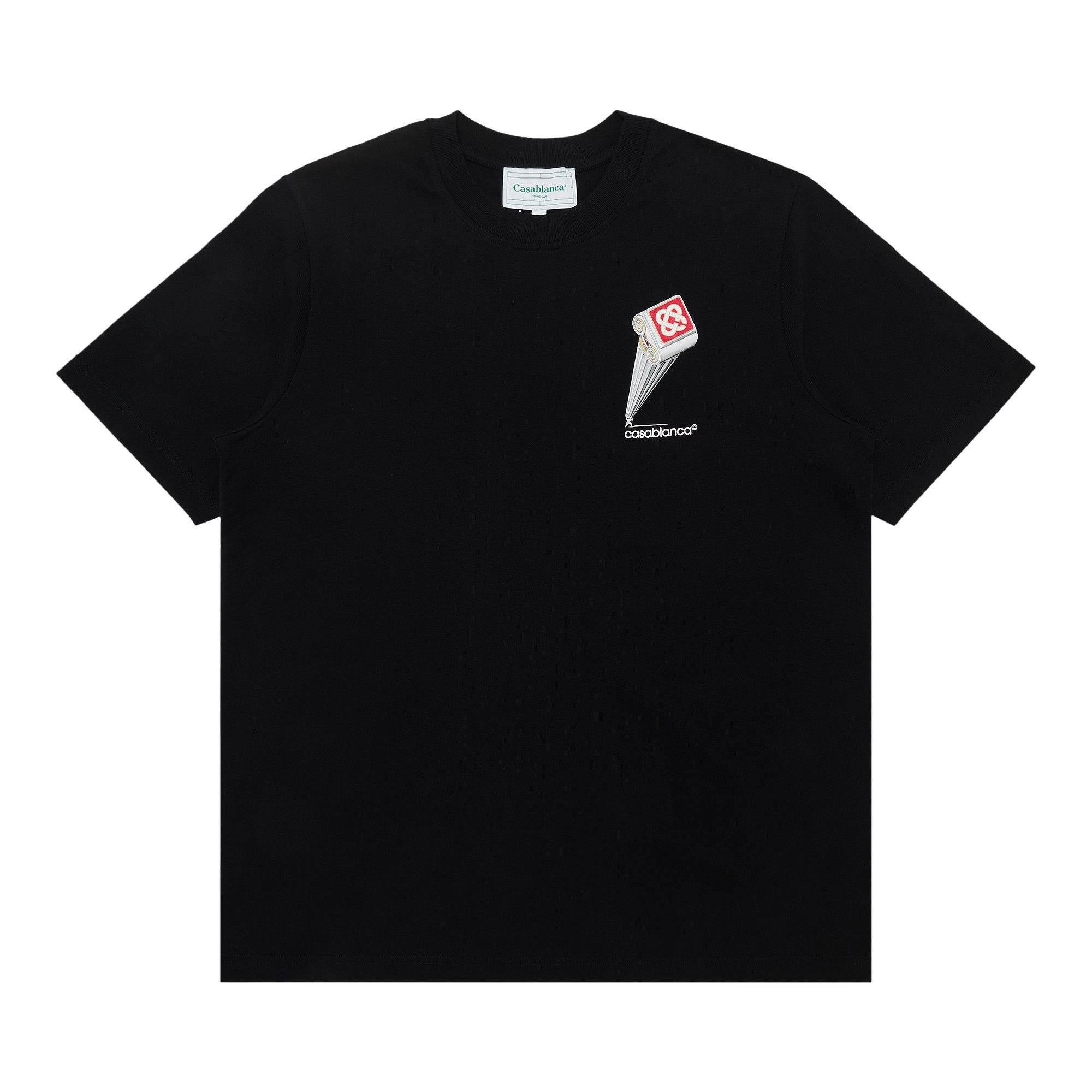 Casablanca Leaning Column Printed T-Shirt 'Black' - 1