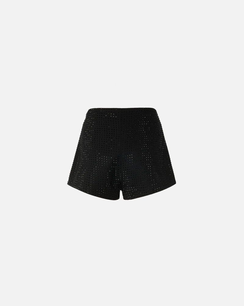 PINKO FULLY RHINESTONED HIGH-WAIST SHORTS outlook