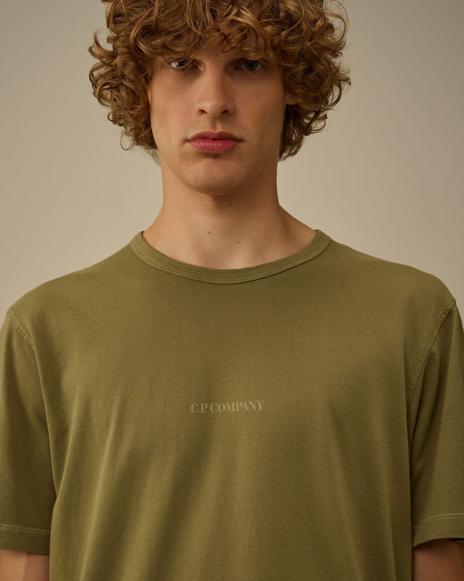 24/1 Jersey Short Sleeve Resist Dyed Logo T-Shirt - 5