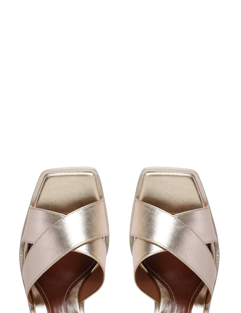 METALLIC PLATFORM SANDAL 8