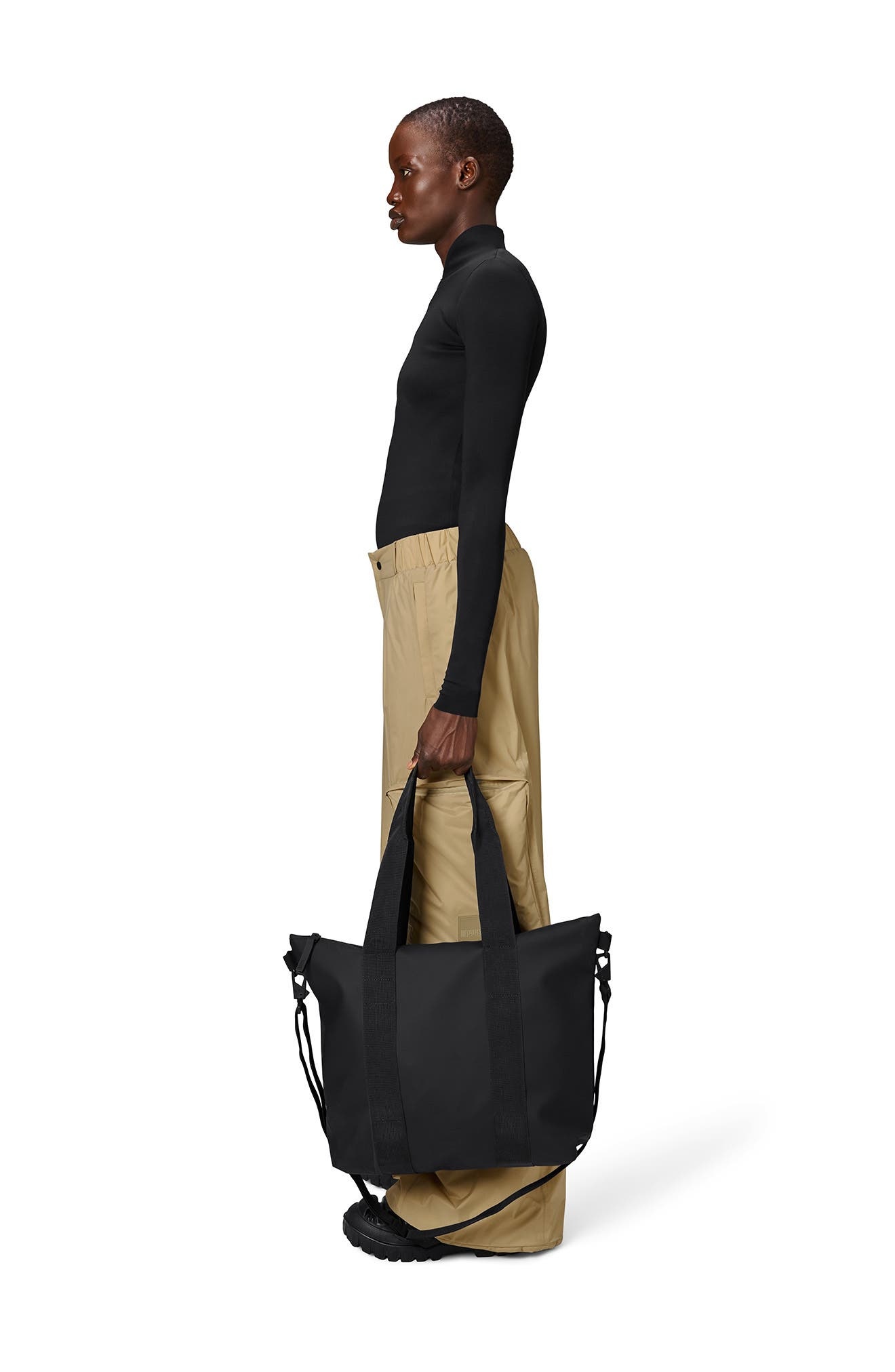 Rains Waterproof Tote Bag in Black at Nordstrom - 2