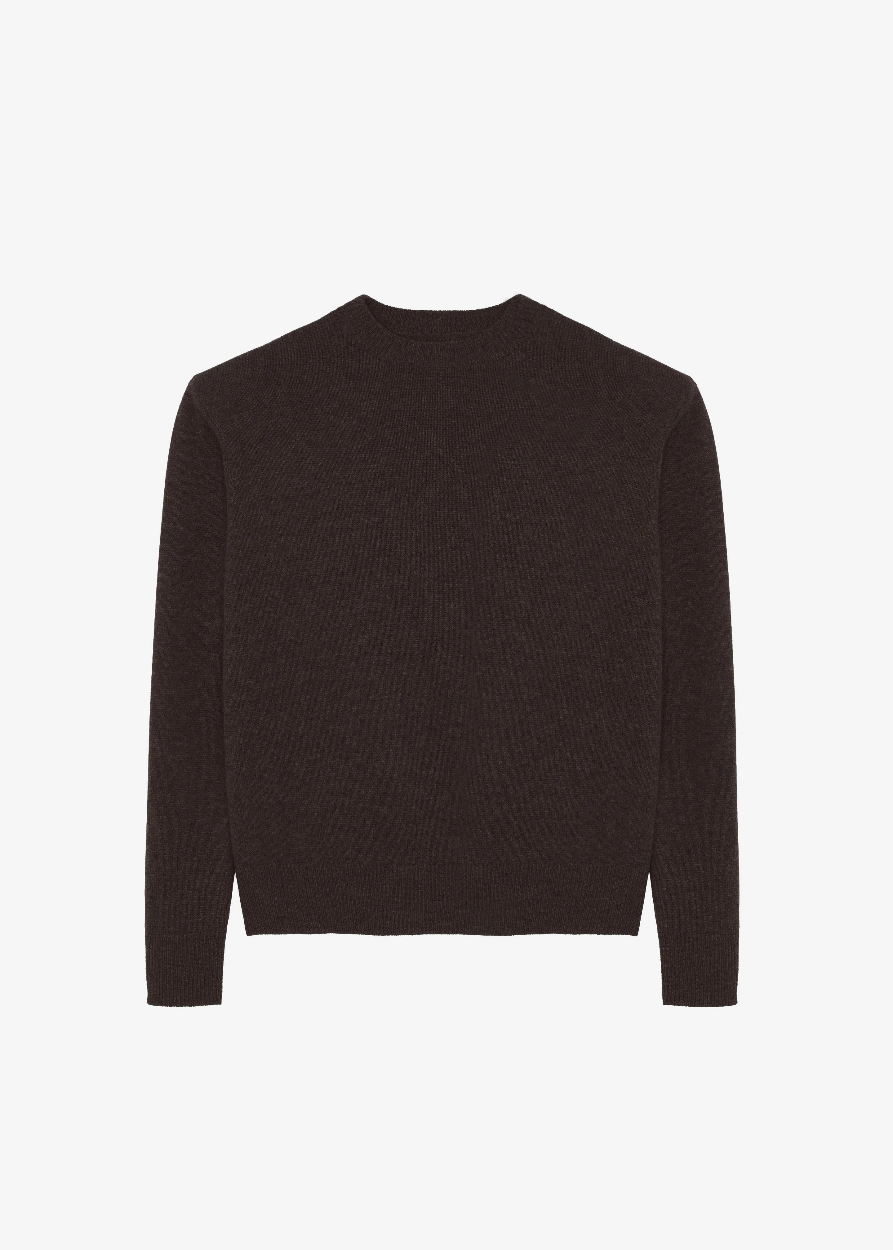 Rafaela Padded Knit Sweater - Dark Brown - 1