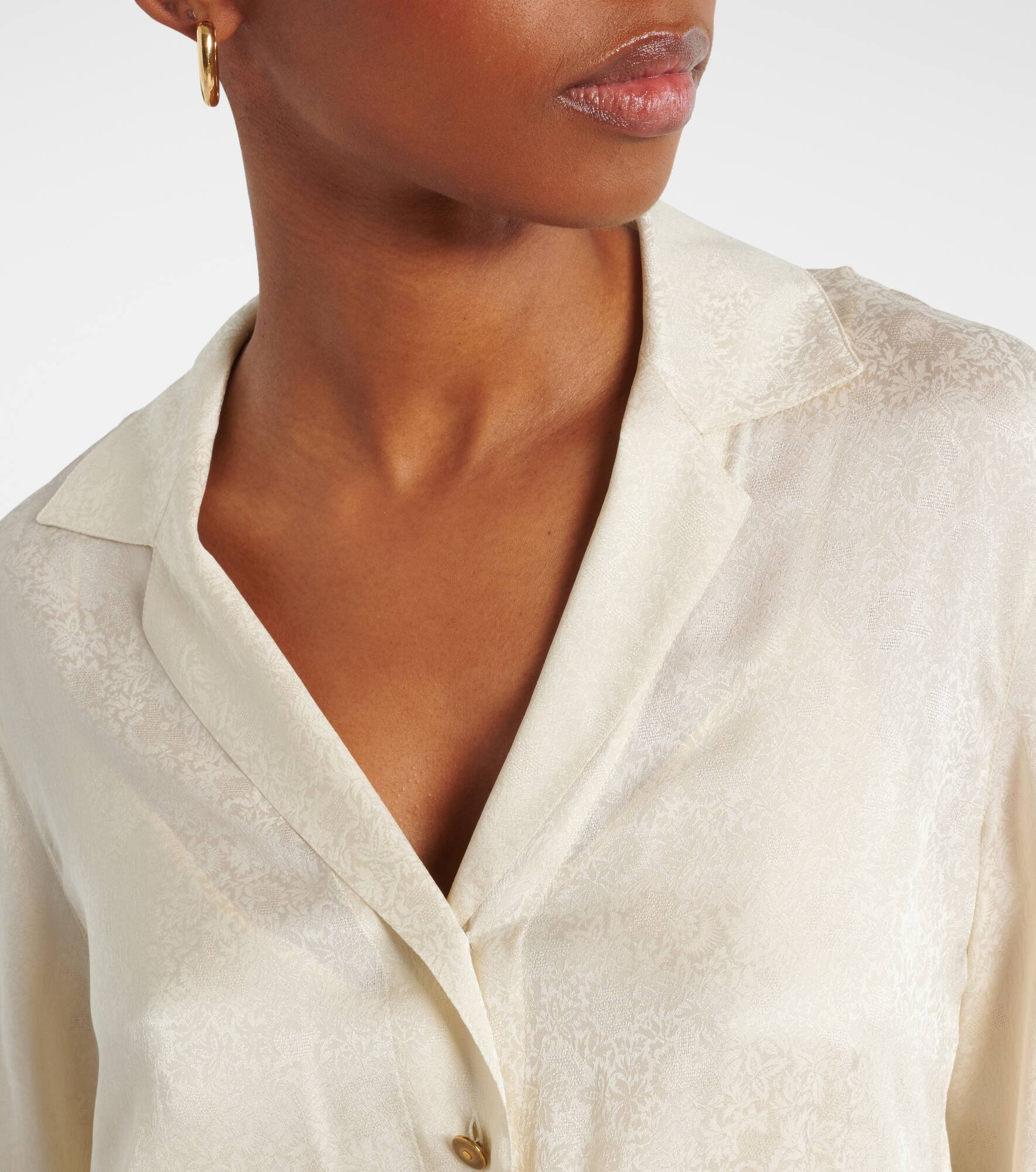 Nevis silk shirt dress - 4