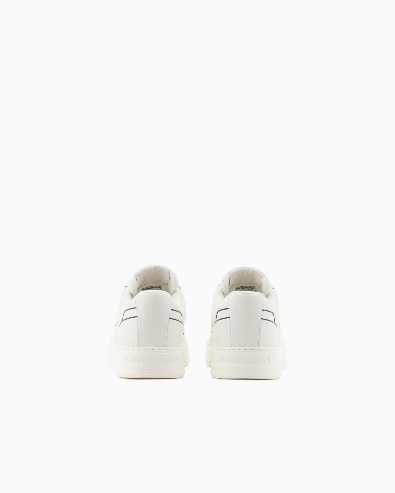 LEATHER SNEAKERS WITH AN EMBOSSED PRINT - 4