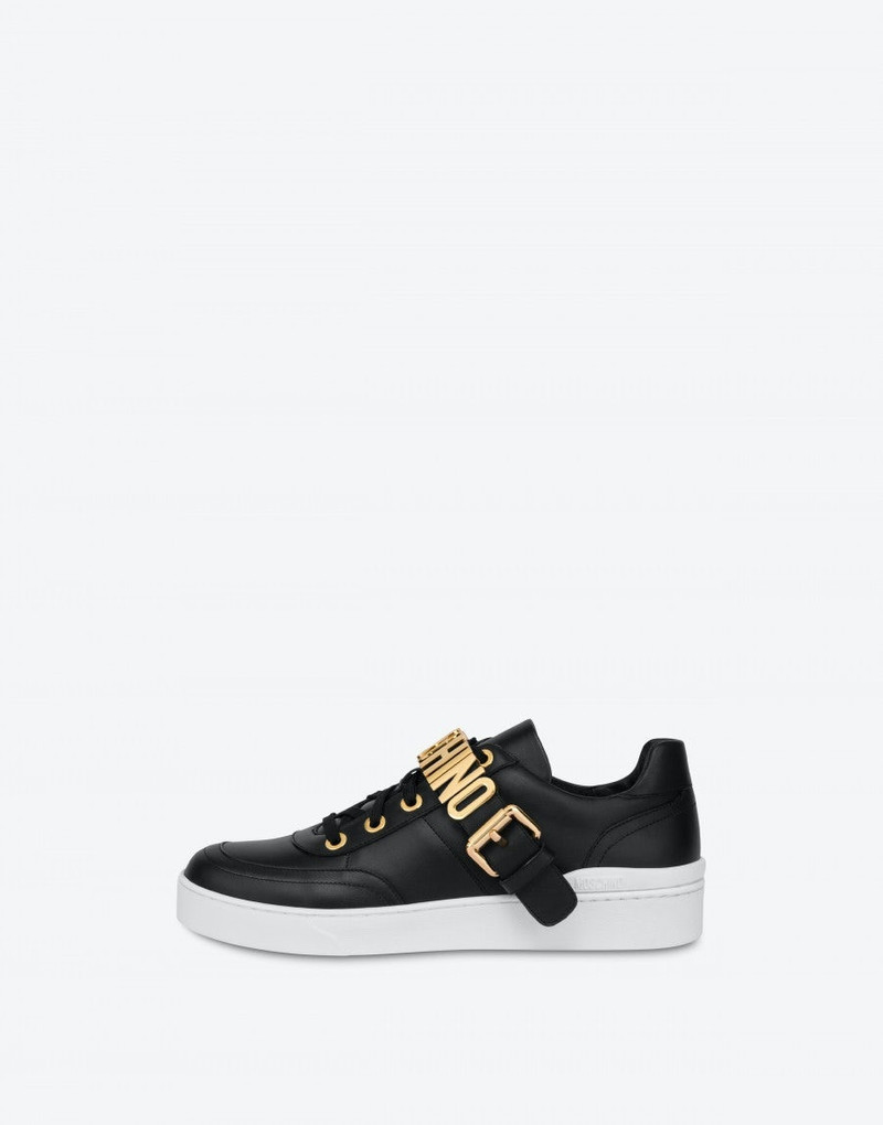 LETTERING LOGO CALFSKIN SNEAKERS 2
