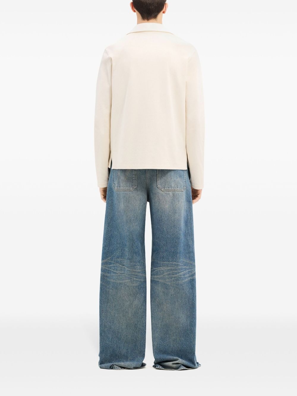 mid-rise wide-leg jeans - 4