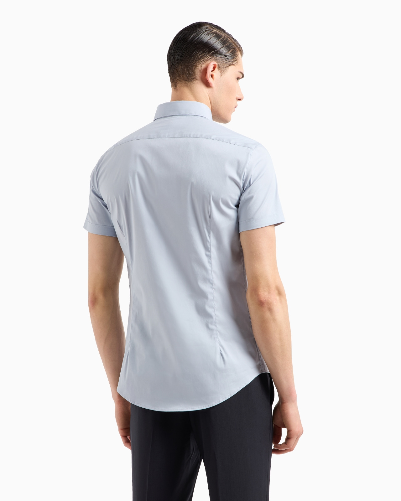 Short-sleeved, stretch nylon-blend shirt - 3
