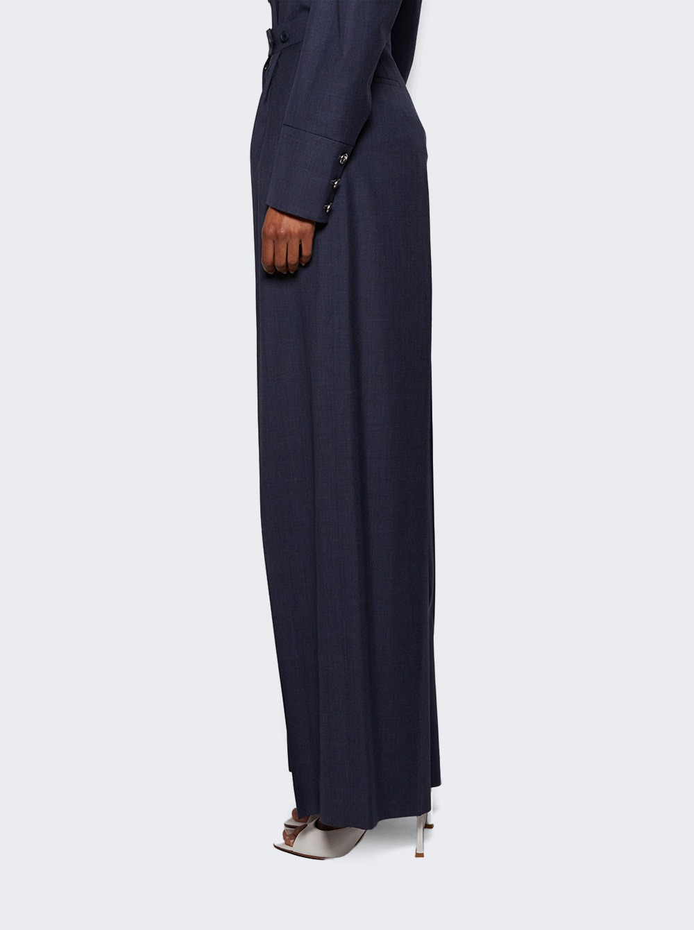 Pleated Pants Denim Blue - 3