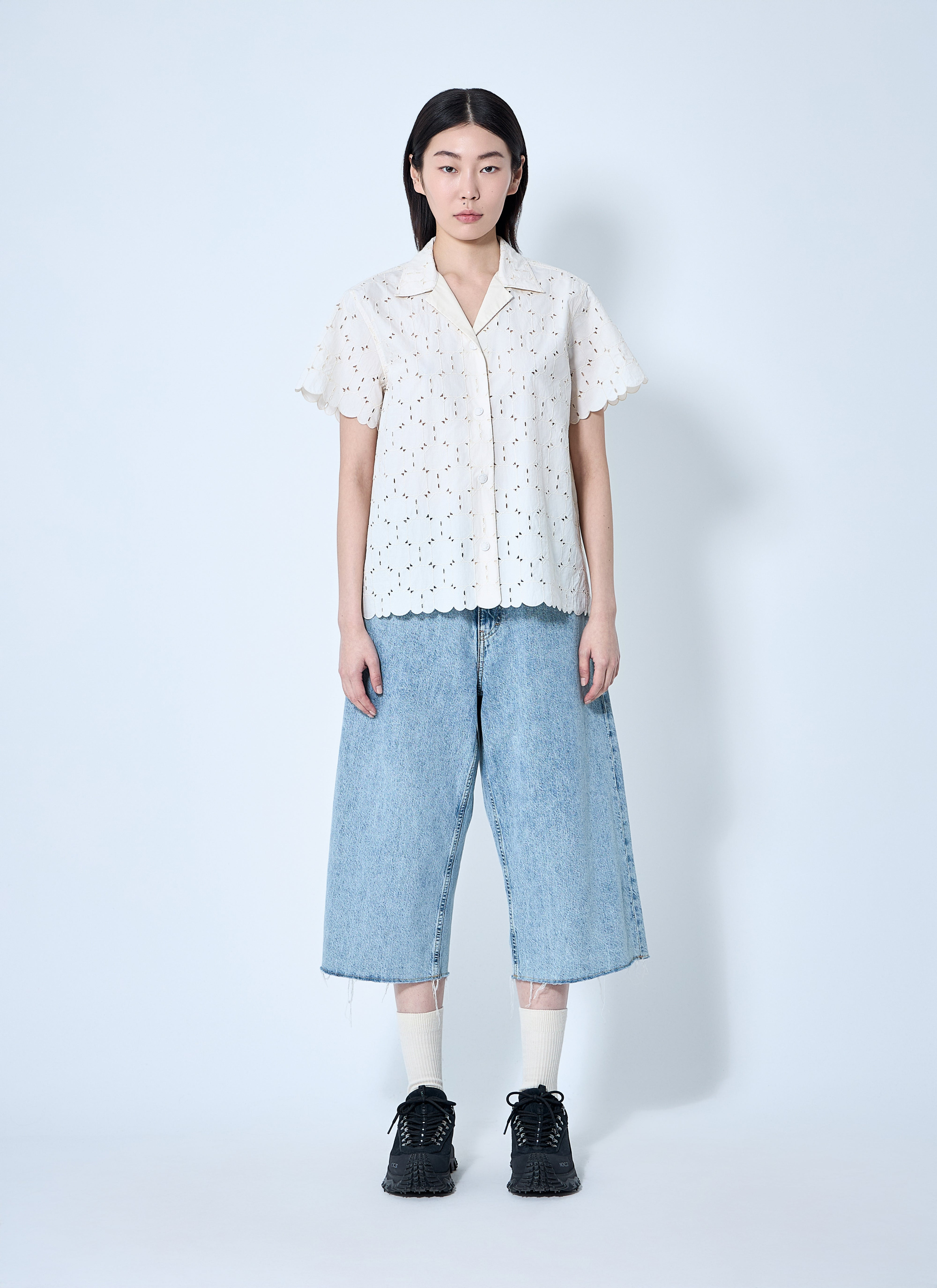 Moncler Women Lace Button-Down Shirt - 2