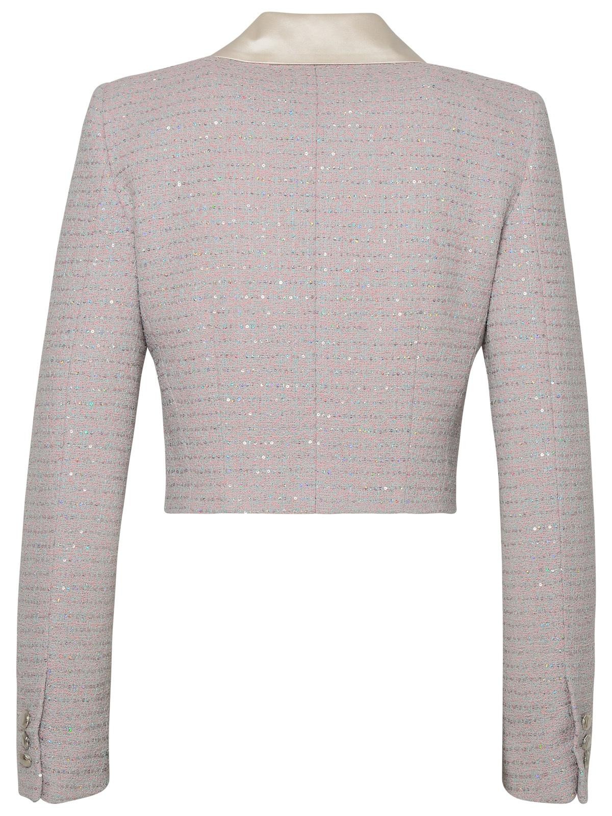 Alessandra Rich Pink Cotton Blend Jacket - 3