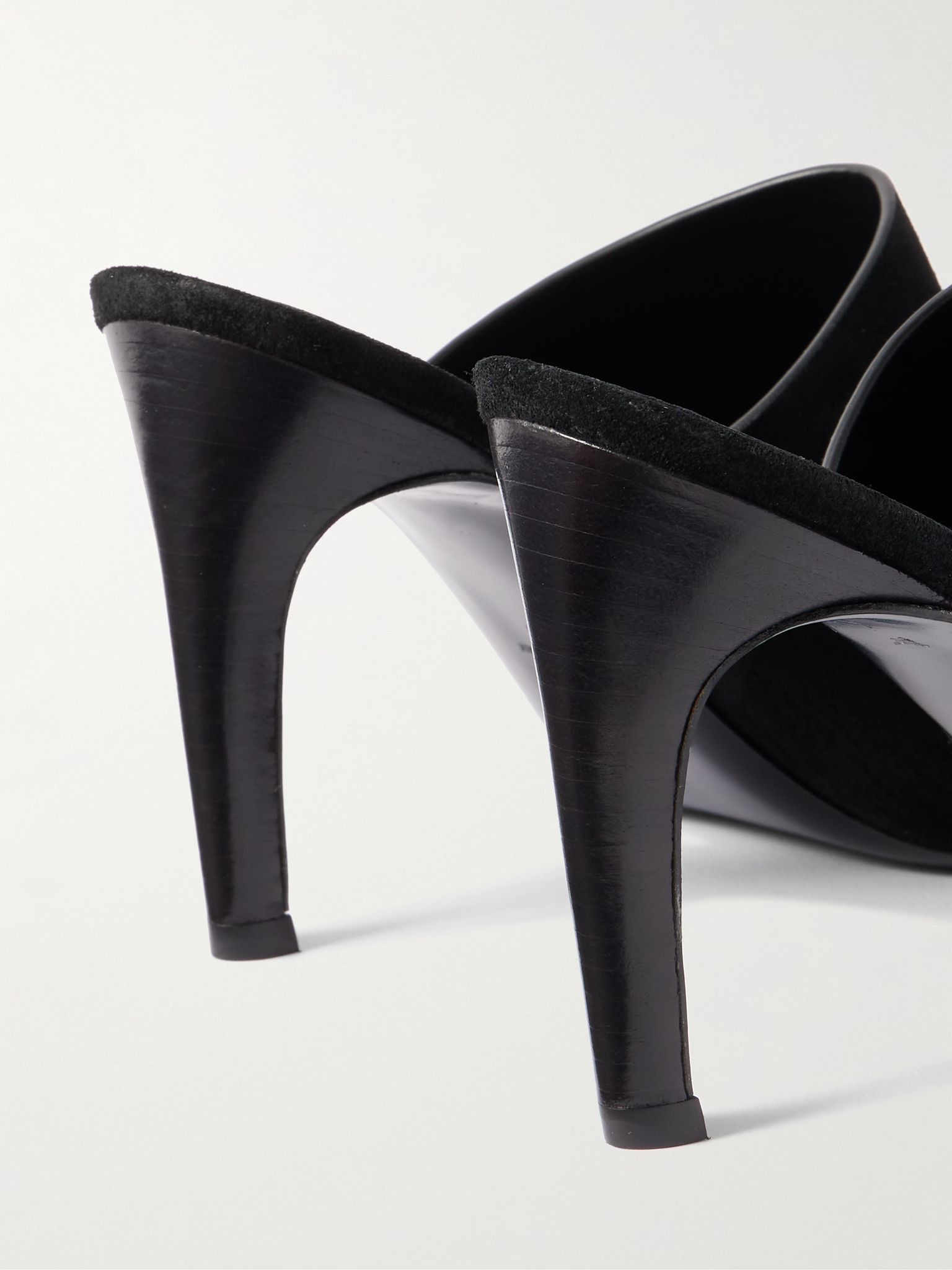 Suede mules Black - 4