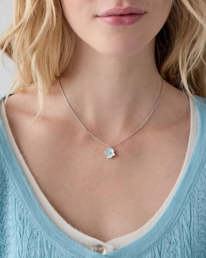 kate spade Golden Bloom Flower Pendant outlook