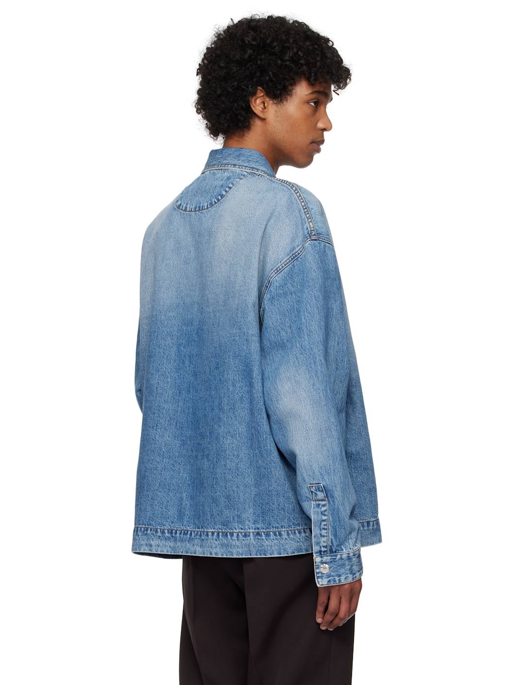 Blue La Casa 'The de-Nîmes' Denim Shirt - 3