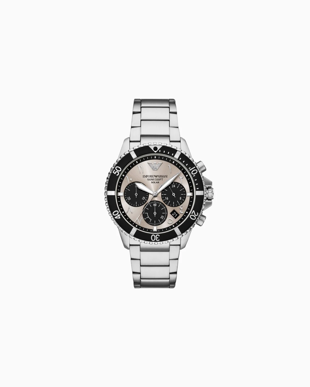 WORLD EXPLORER SOLAR-POWERED CHRONOGRAPH STAINLESS STEEL WATCH - 1