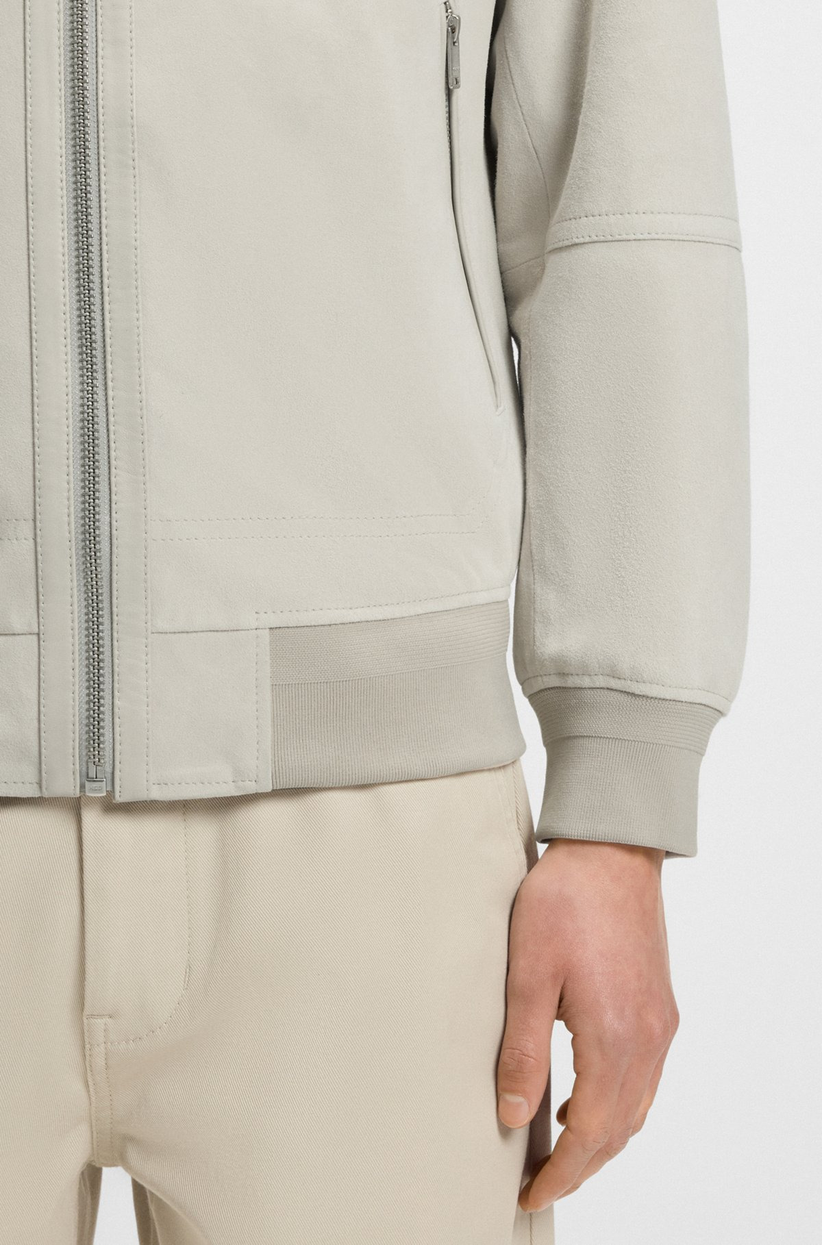 REGULAR-FIT JACKET IN SUEDE - 6