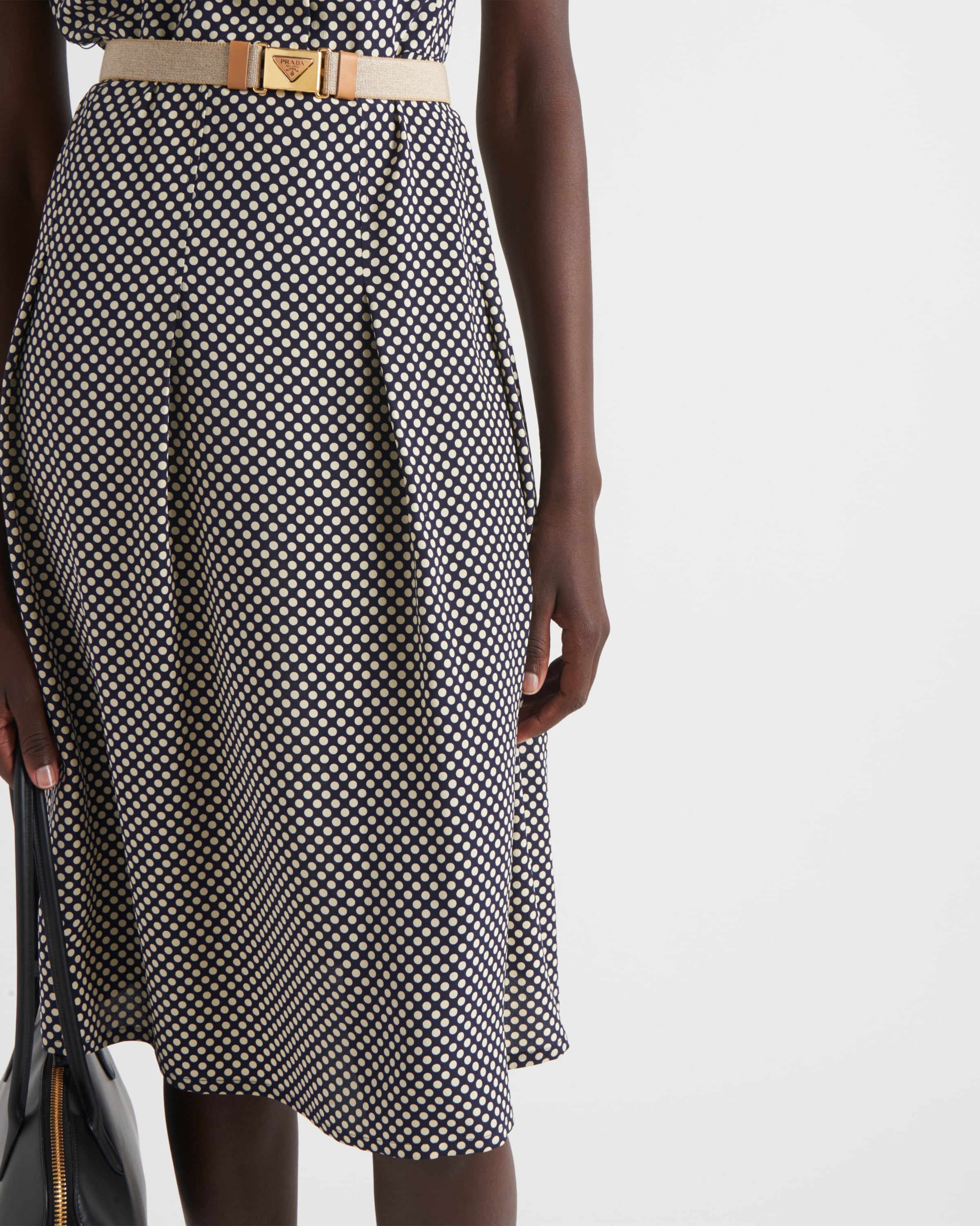 【プラダ・PRADA】Printed marocain dress Prada Printed marocain dress | REVERSIBLE