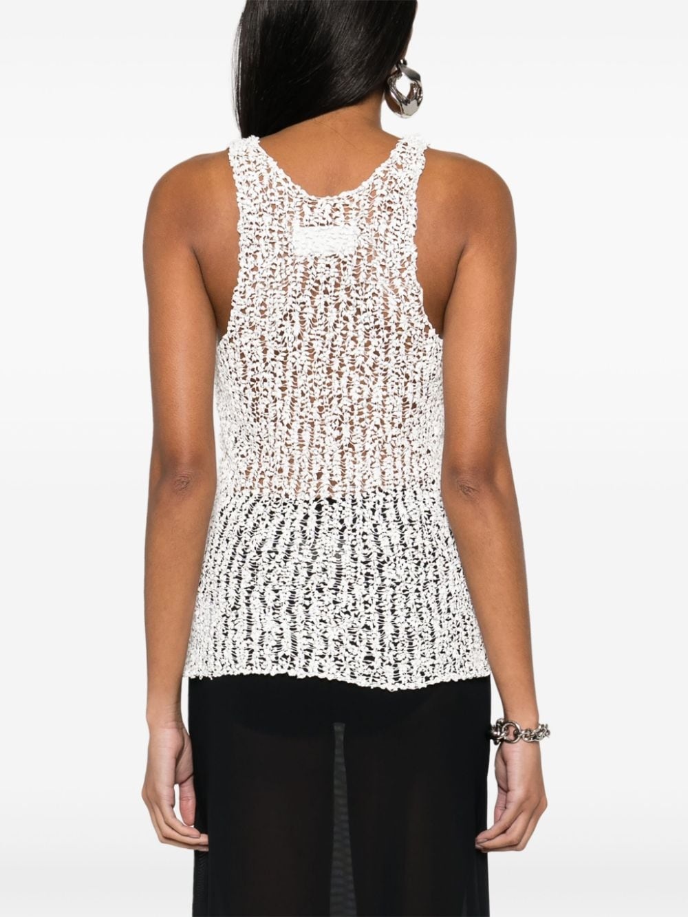 sheer open tank top - 4
