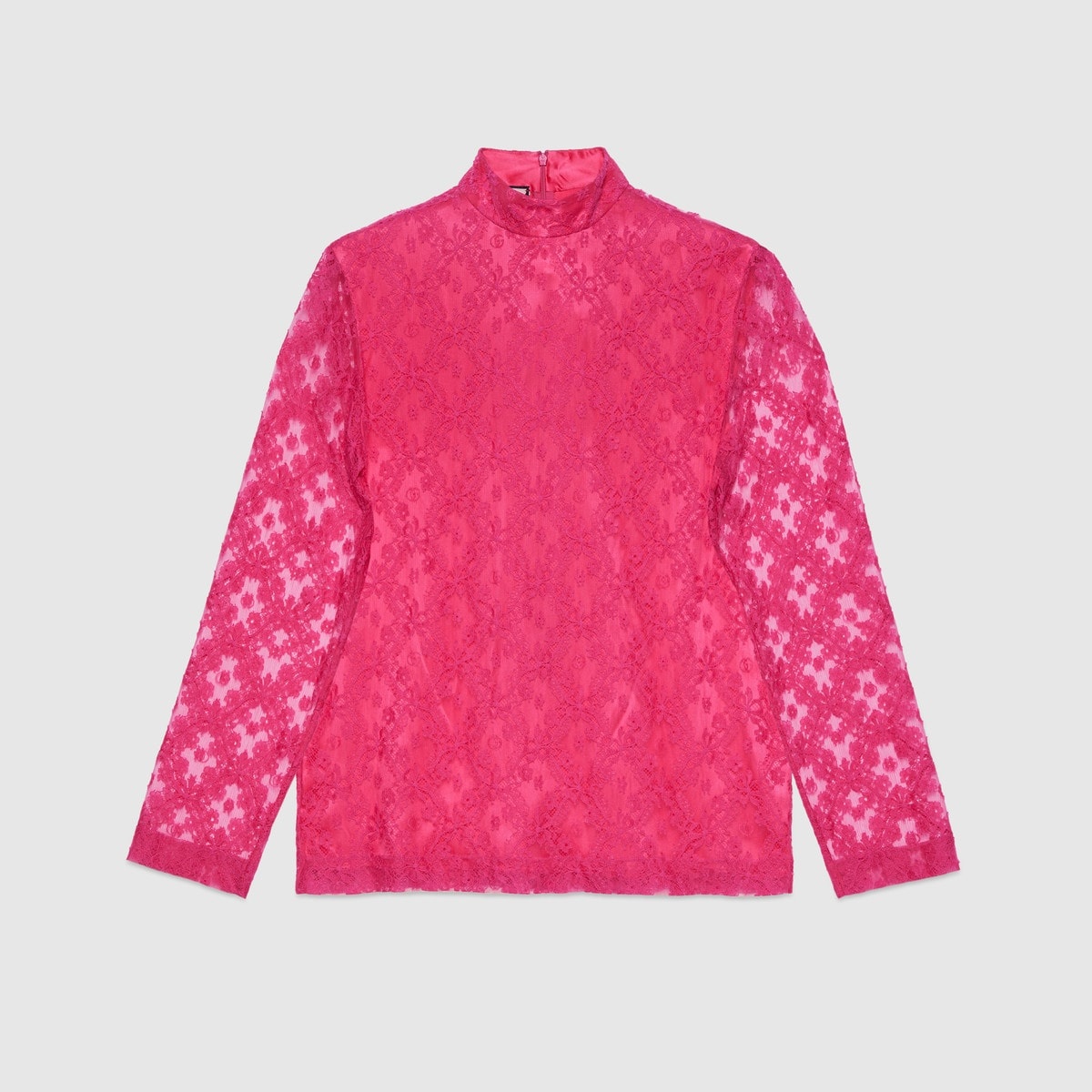 GG floral lace shirt - 1