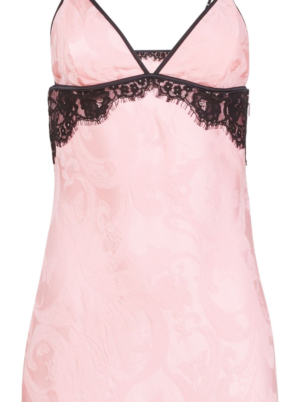 paisley jacquard midi dress - 2