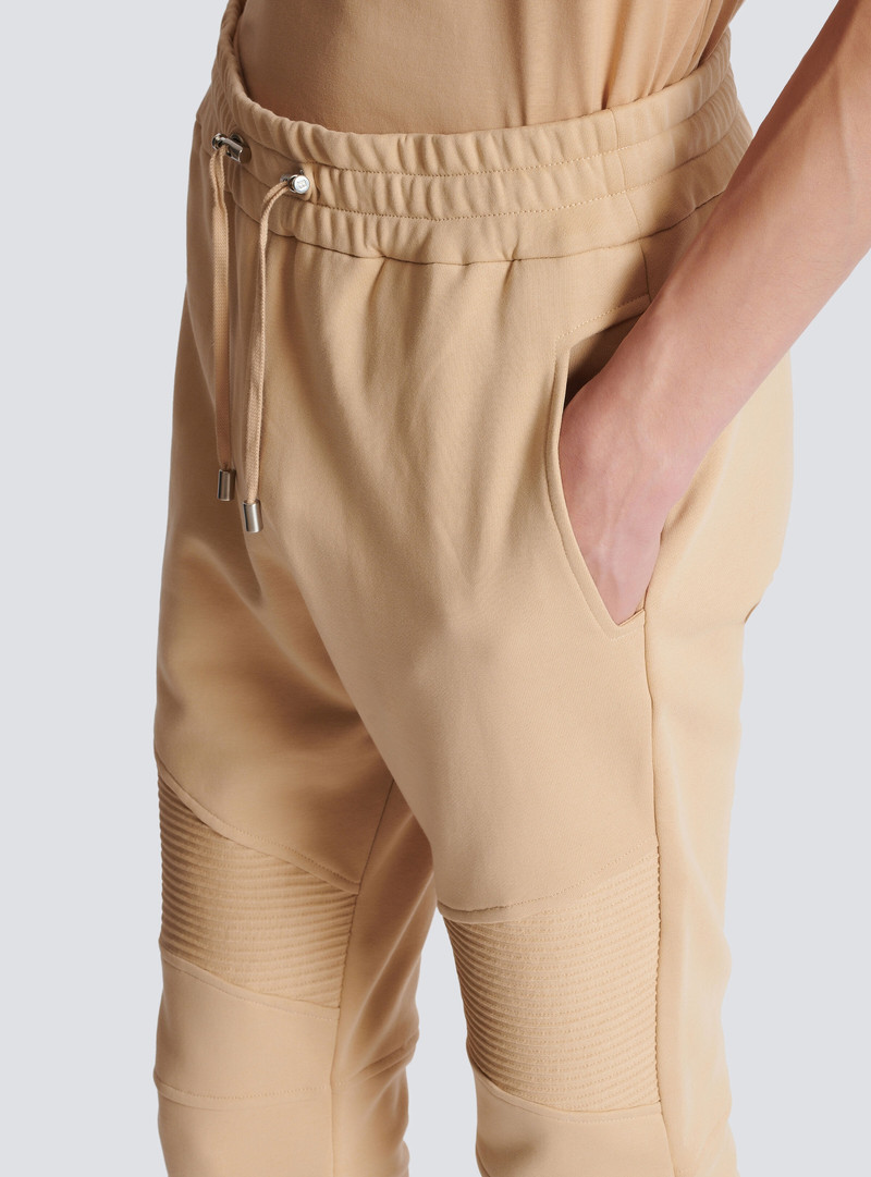 Balmain Paris flocked joggers 7