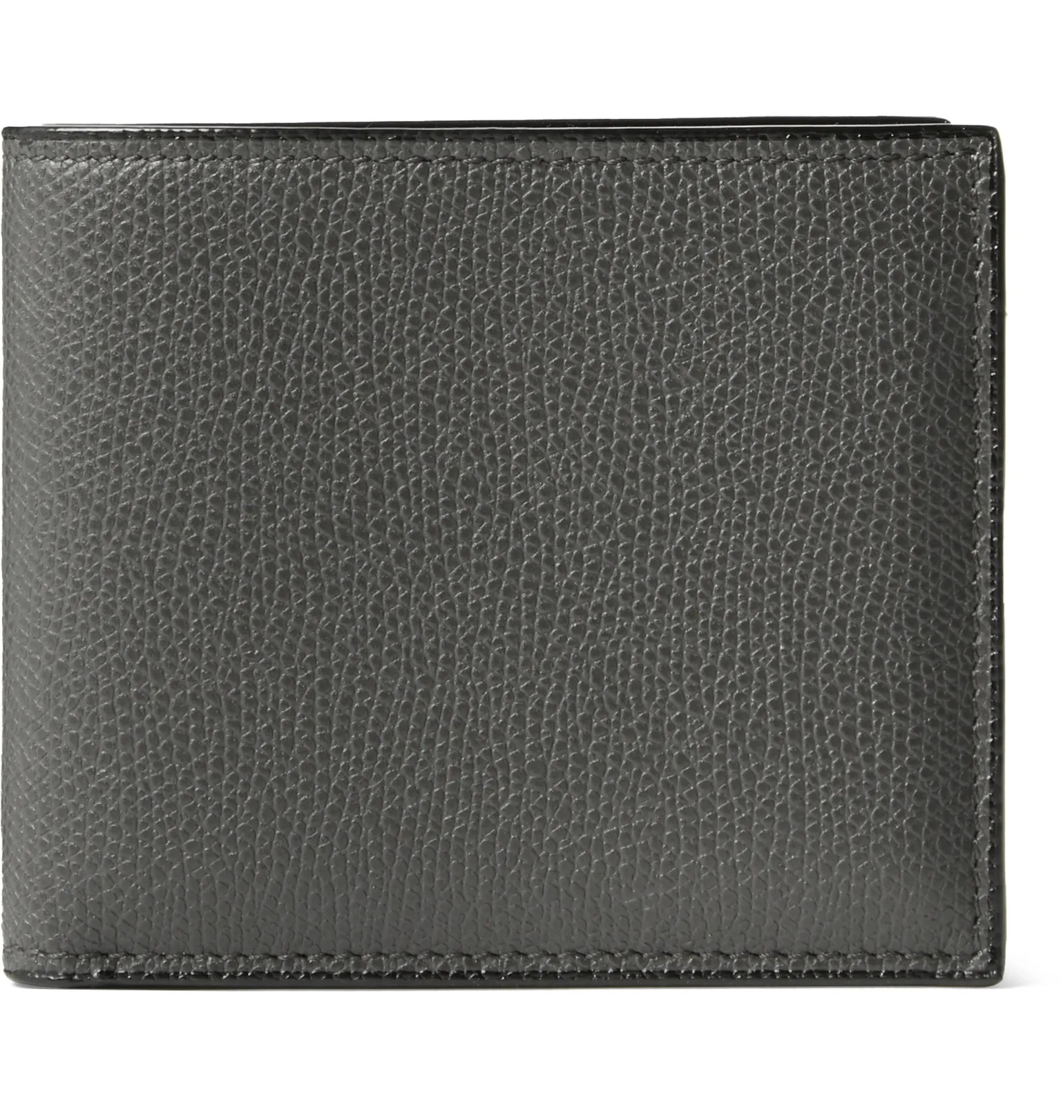 Pebble-Grain Leather Billfold Wallet - 17