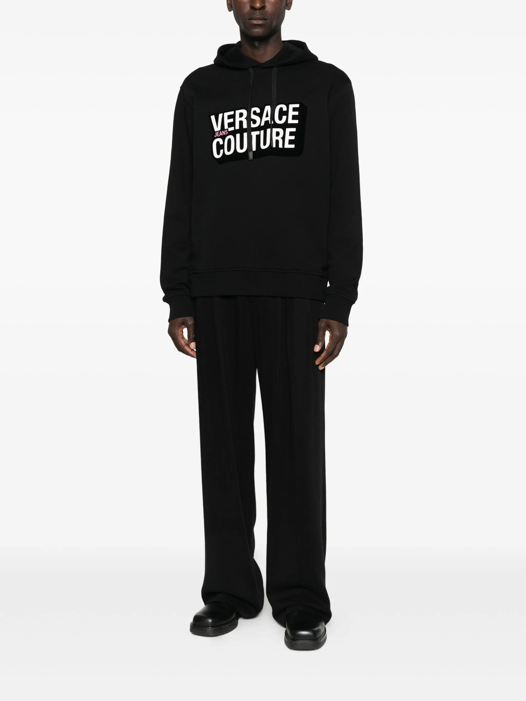 Versace Jeans Couture Logo-lettering Hoodie - 4