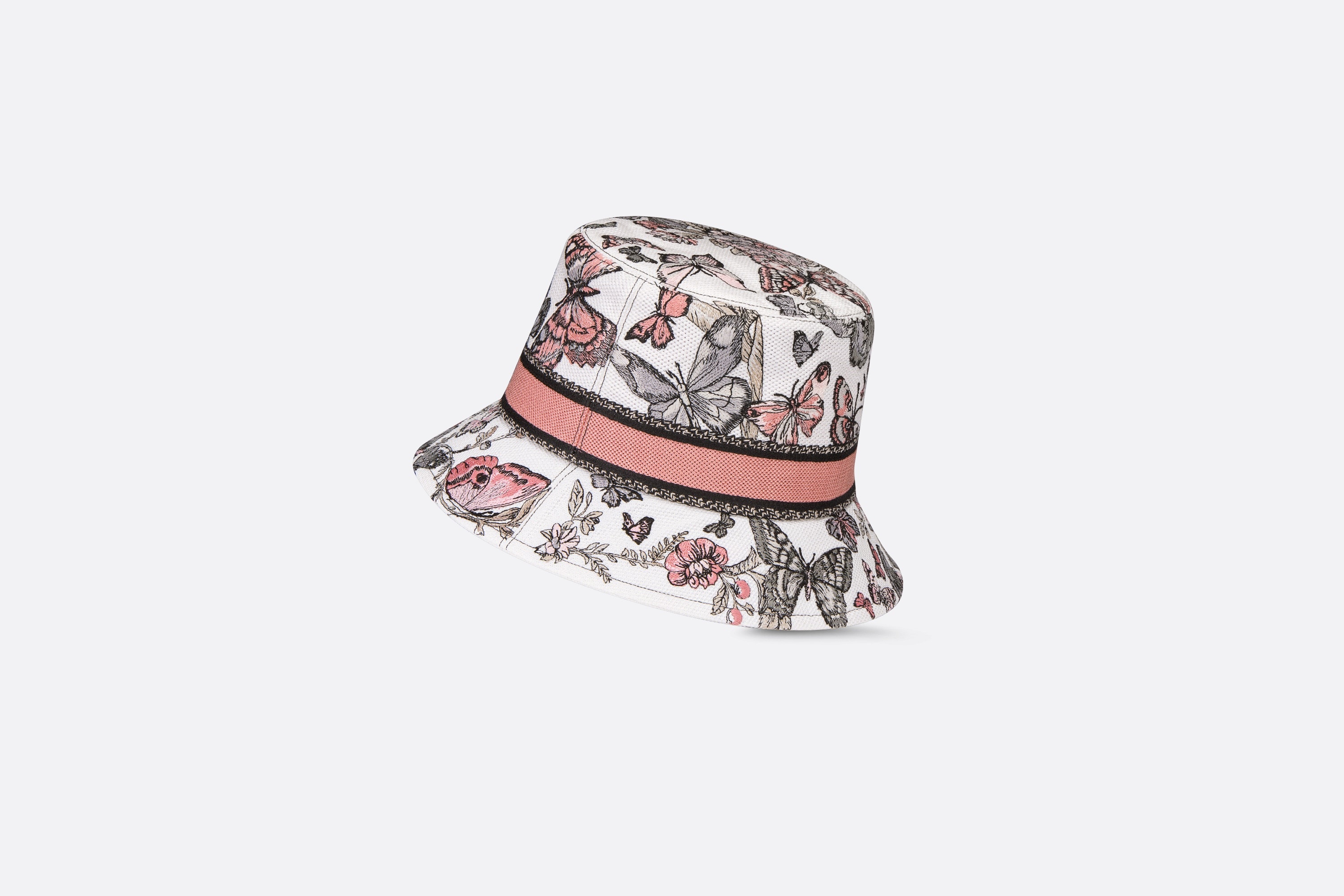 D-Bobby Toile de Jouy Mexico Small Brim Bucket Hat - 3