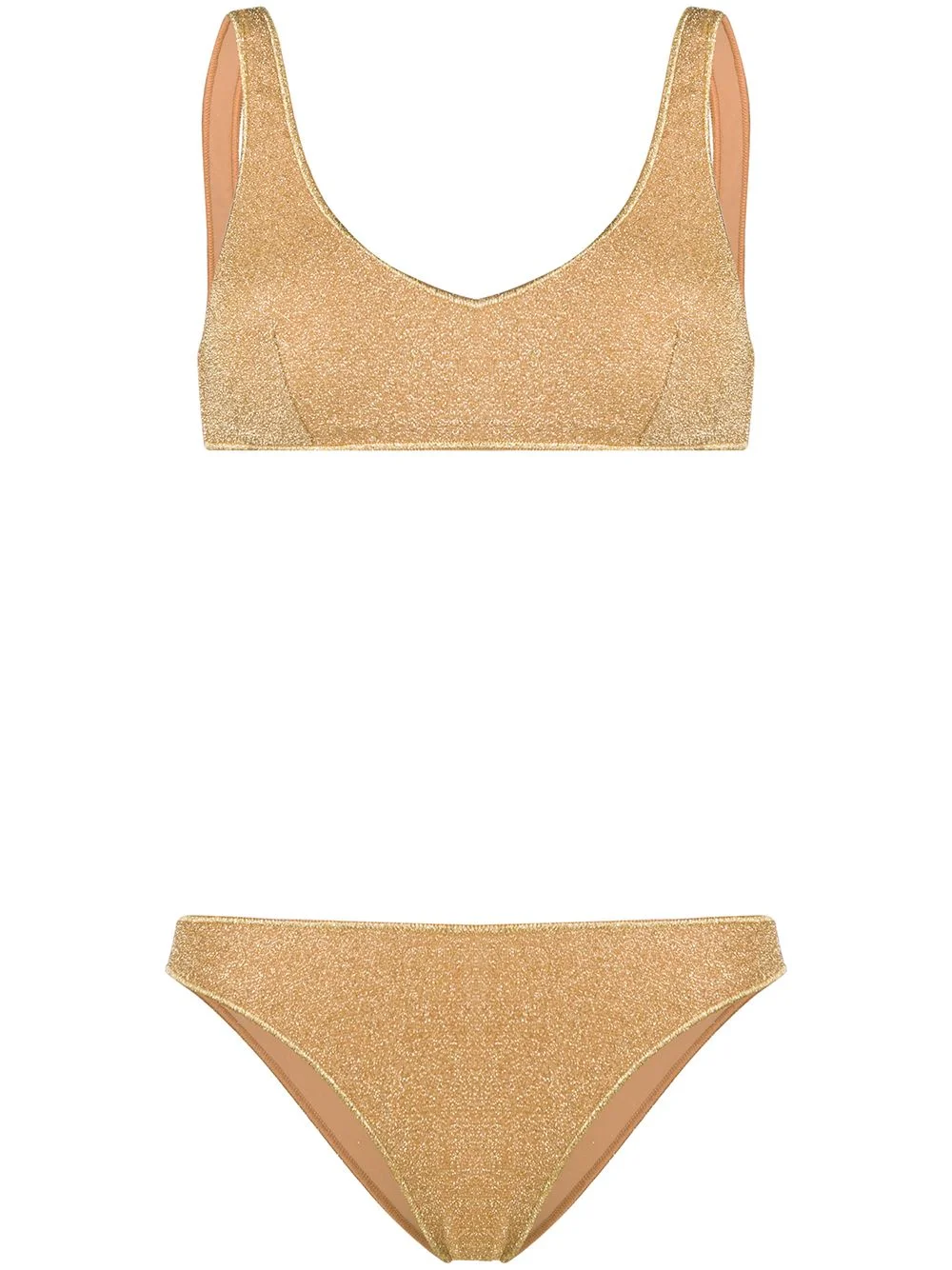 metallic lurex bikini set - 1