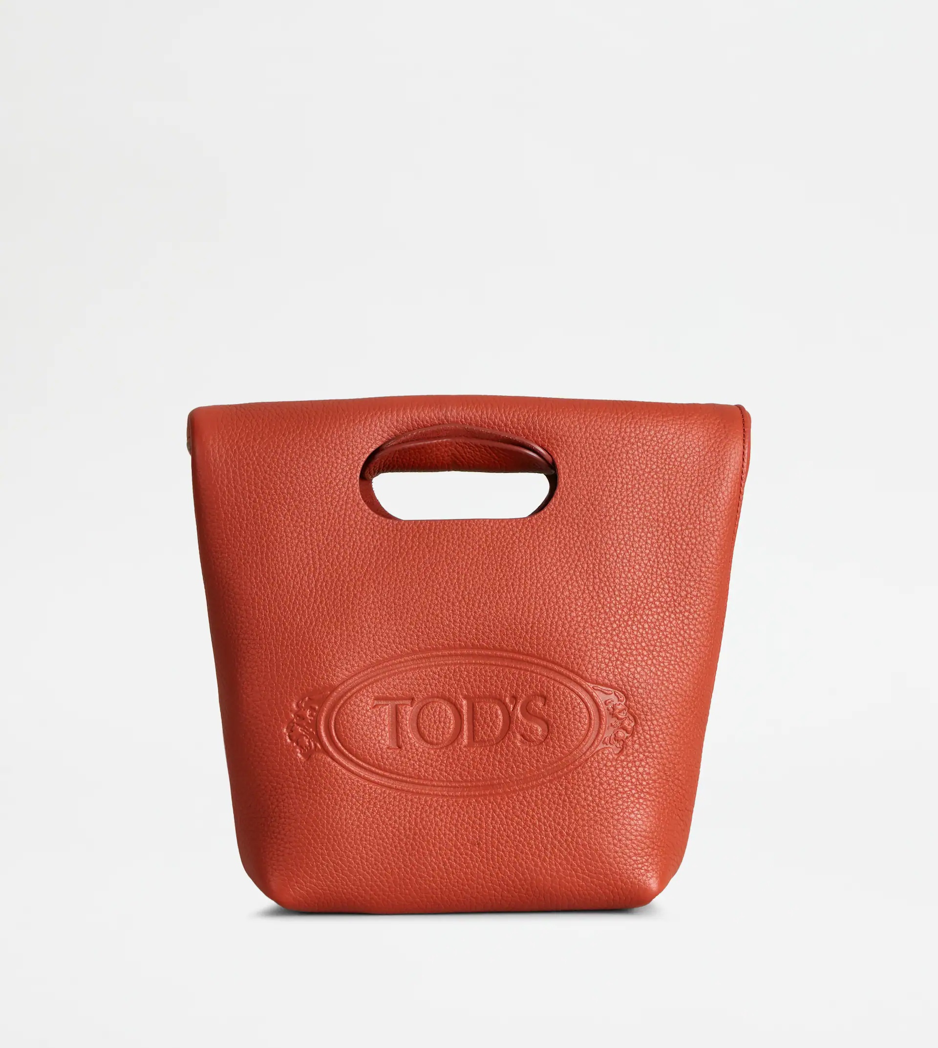 SHOPPING TOTE IN LEATHER MINI - GREY - 1