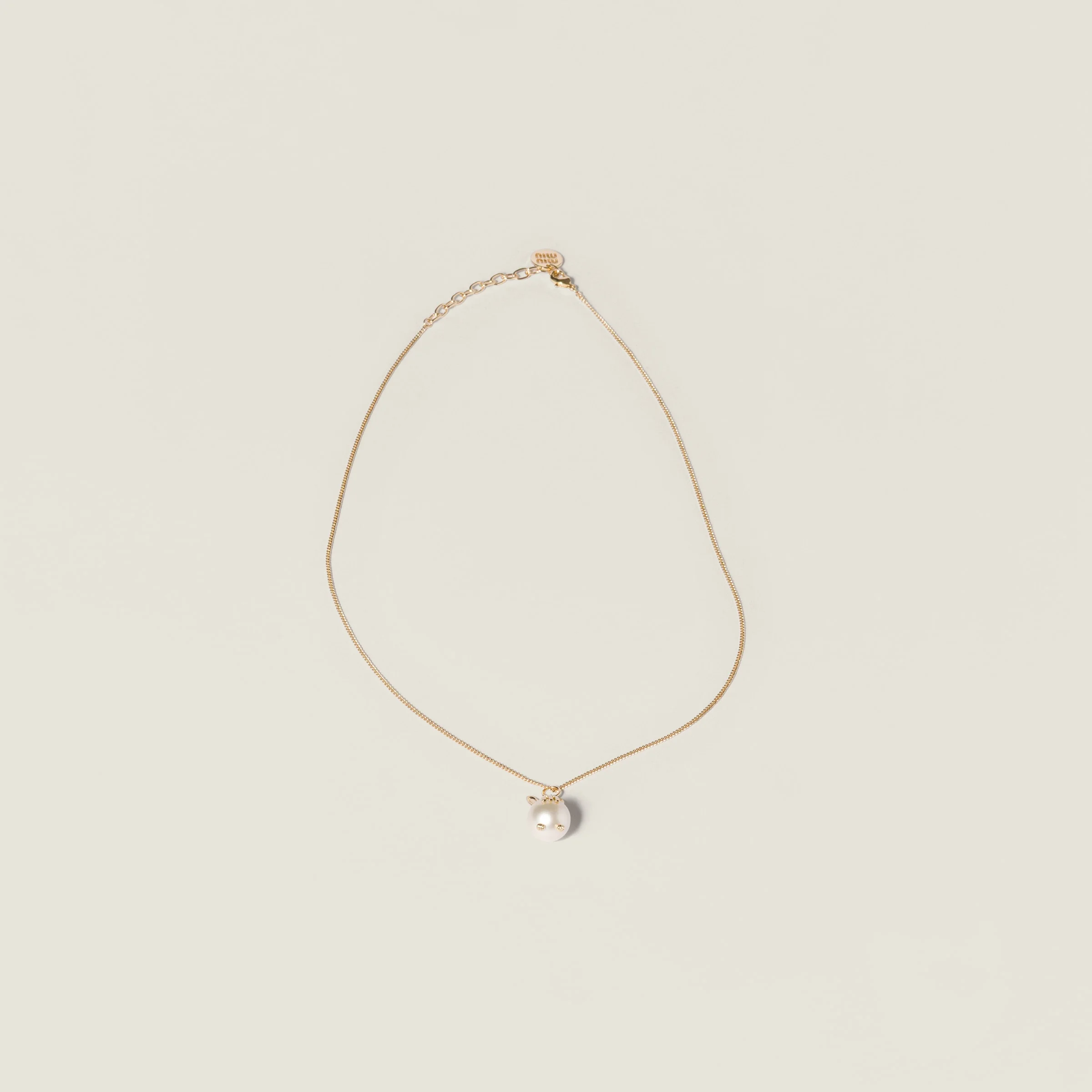 Metal necklace with pendant - 1