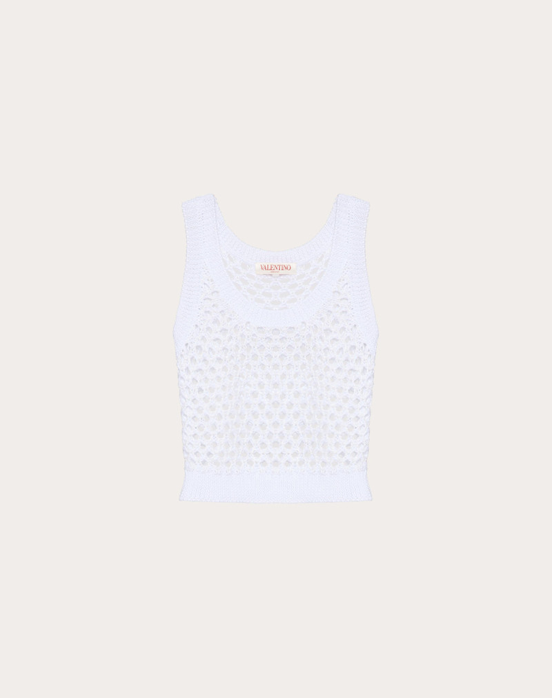 VISCOSE, LUREX AND SEQUIN TOP - 1