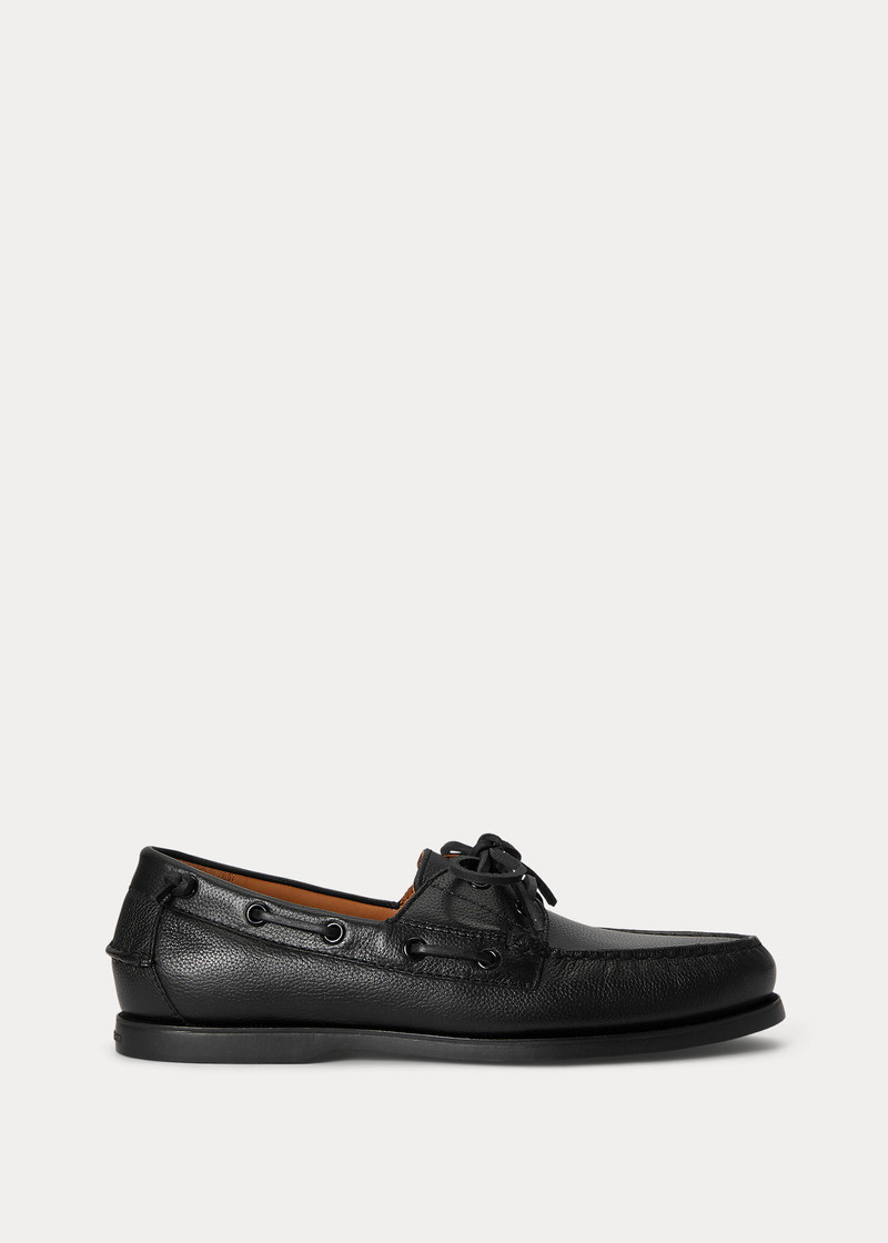 Merton Tumbled Leather Boat Shoe 1