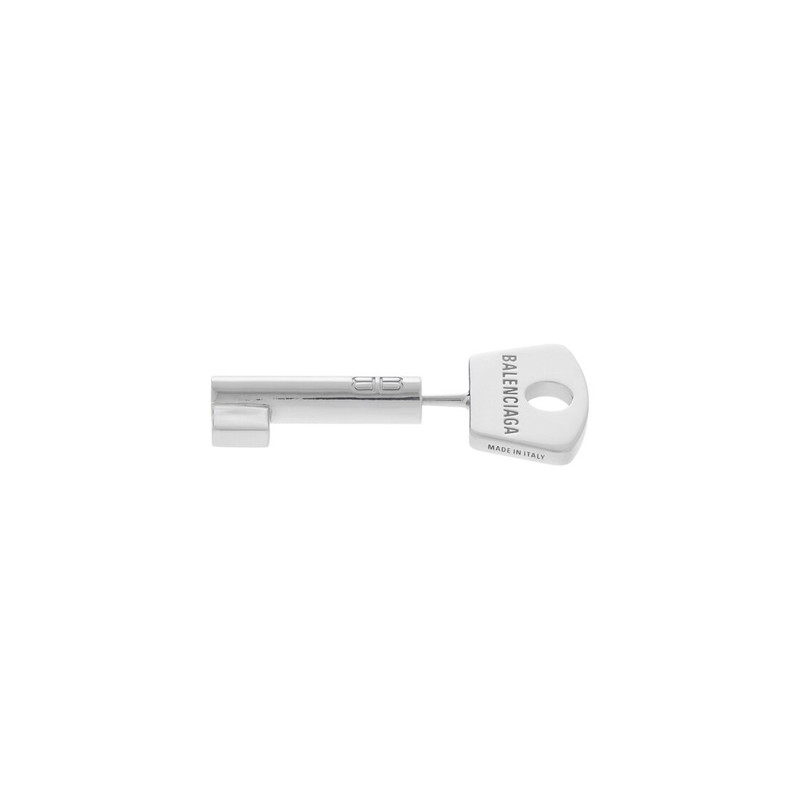 BALENCIAGA Amour Key Earring in Silver outlook