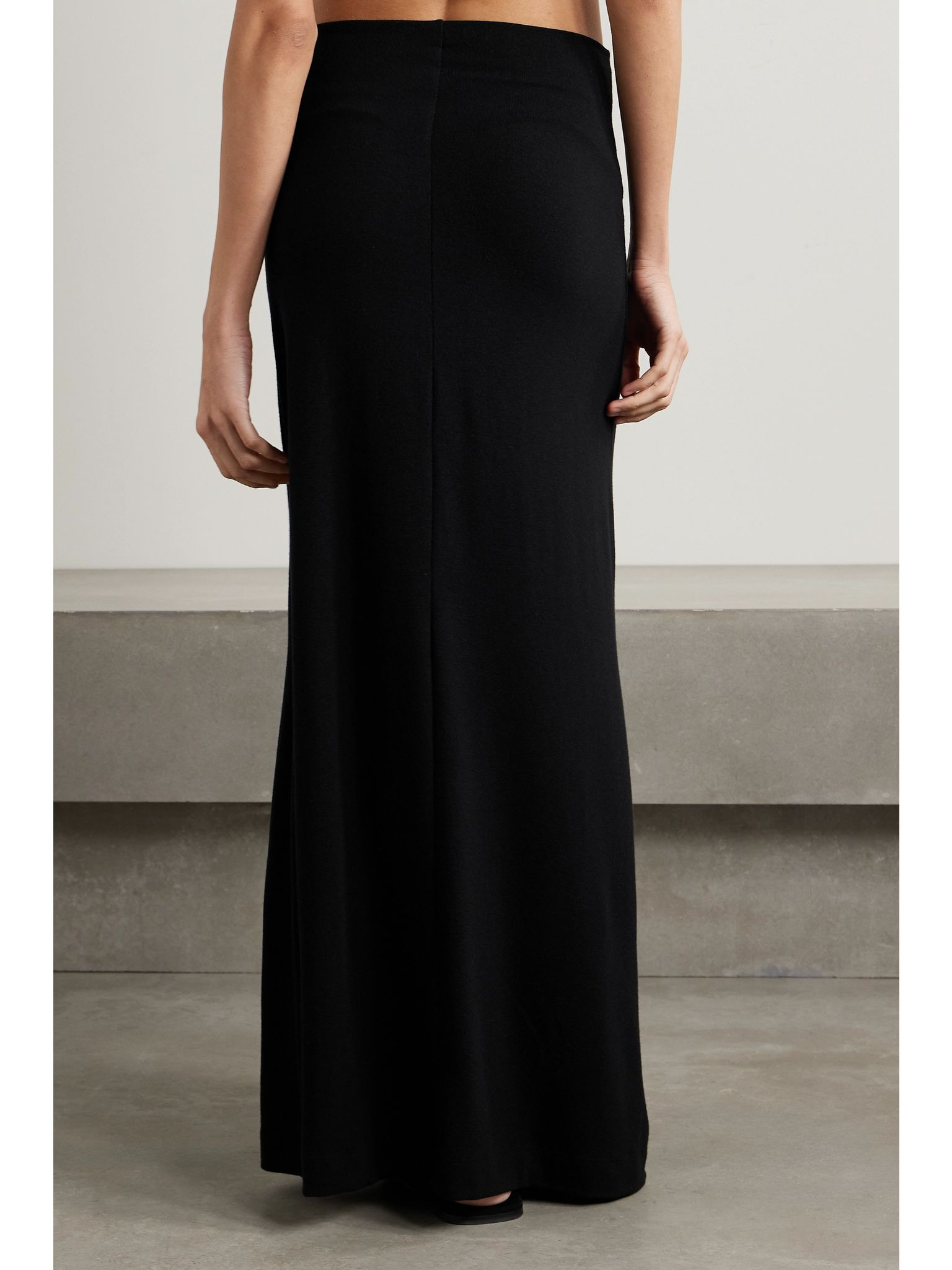 Lauren stretch-knit maxi skirt Black - 3