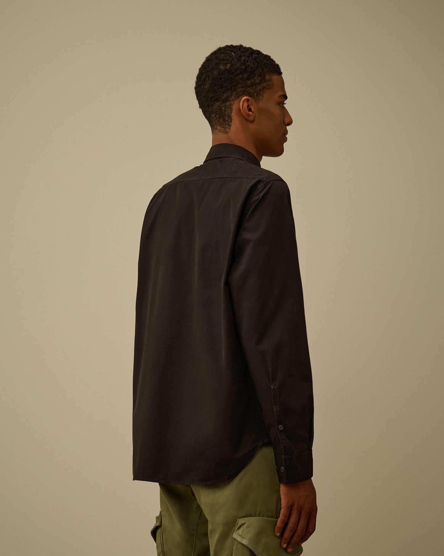 Organic Gabardine Longsleeve Button Shirt - 4