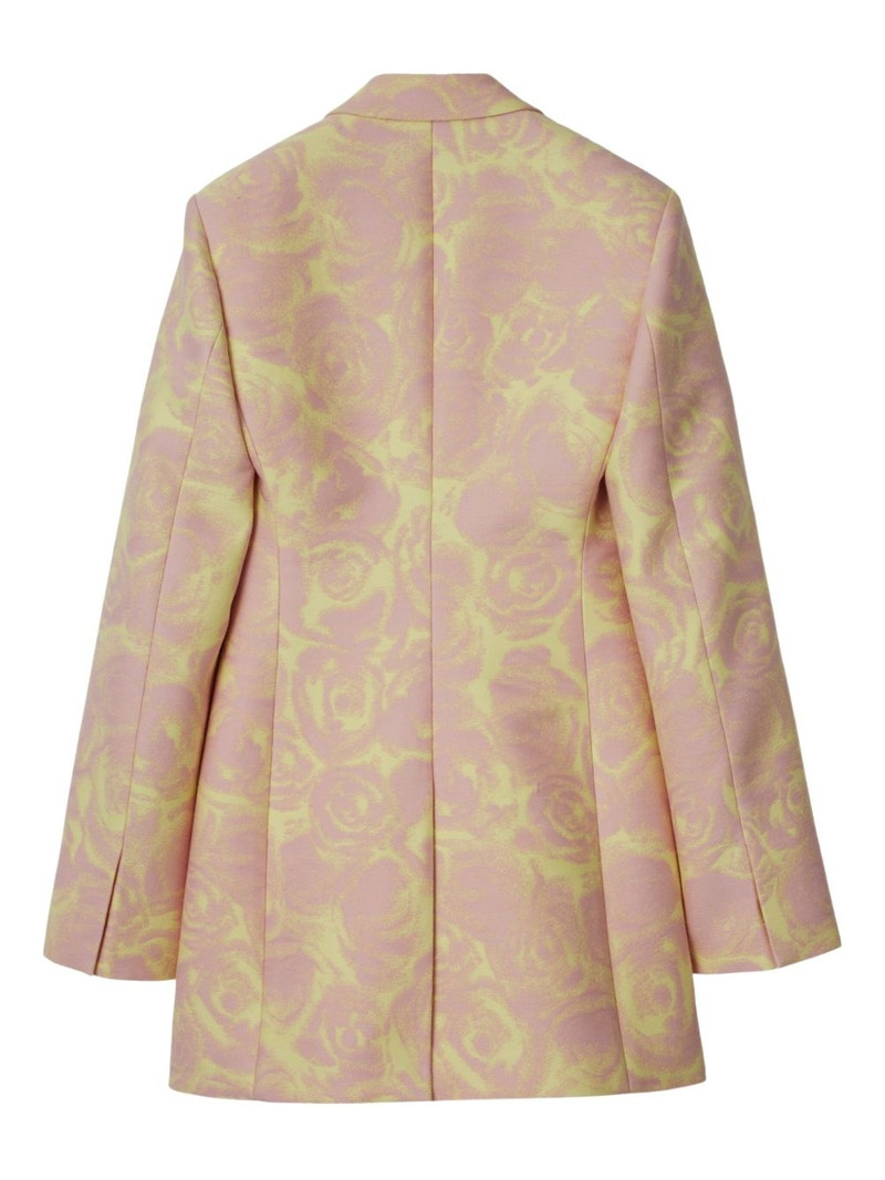 Burberry floral-print blazer outlook