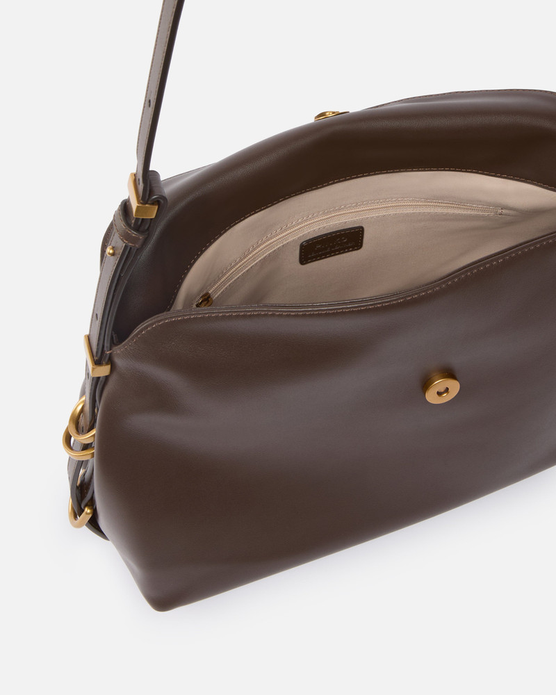 MEDIUM LEATHER SADDLE BAG SHOULDER BAG 4