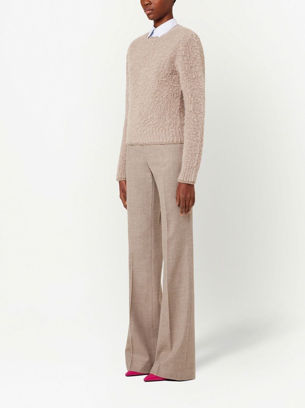 textured fitted jumper - 2