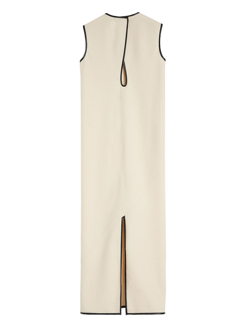 contrasting-trim maxi dress 5