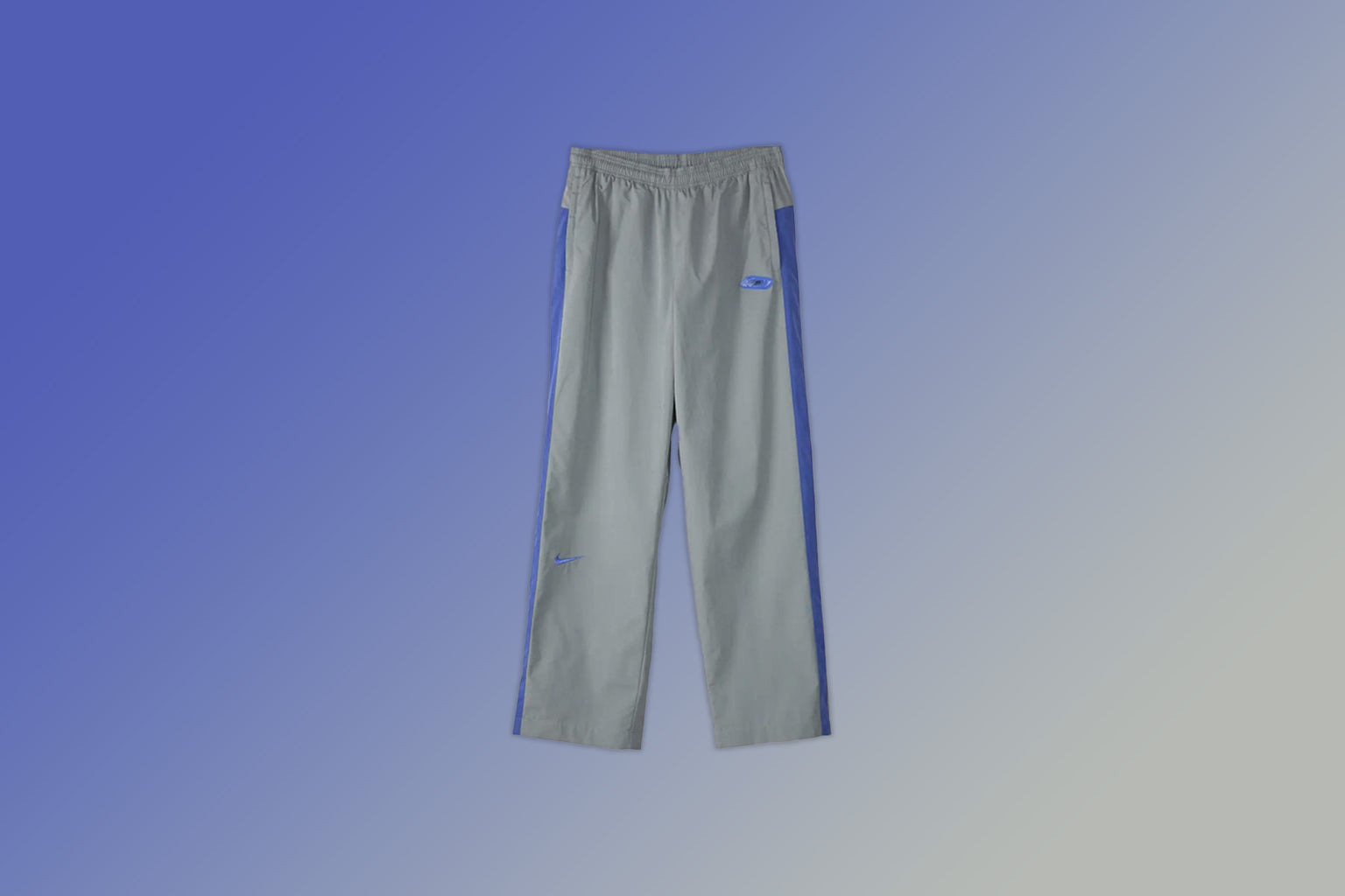 NIKE X PATTA TRACK PANTS - PARTICLE GREY/SAPPHIRE - 8